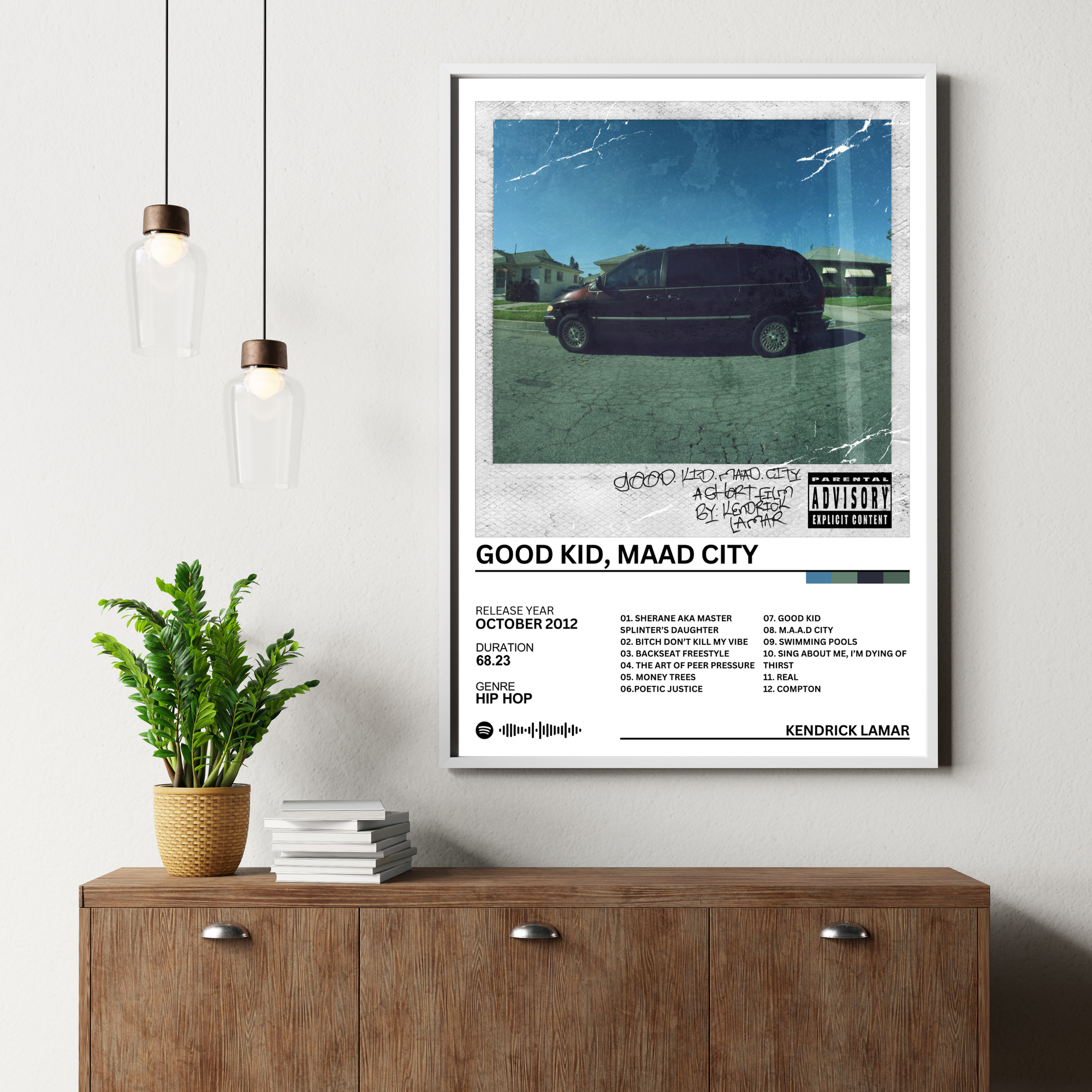 Good Kid, Maad City - Kendrick Lamar | PosterStudio Album Collection