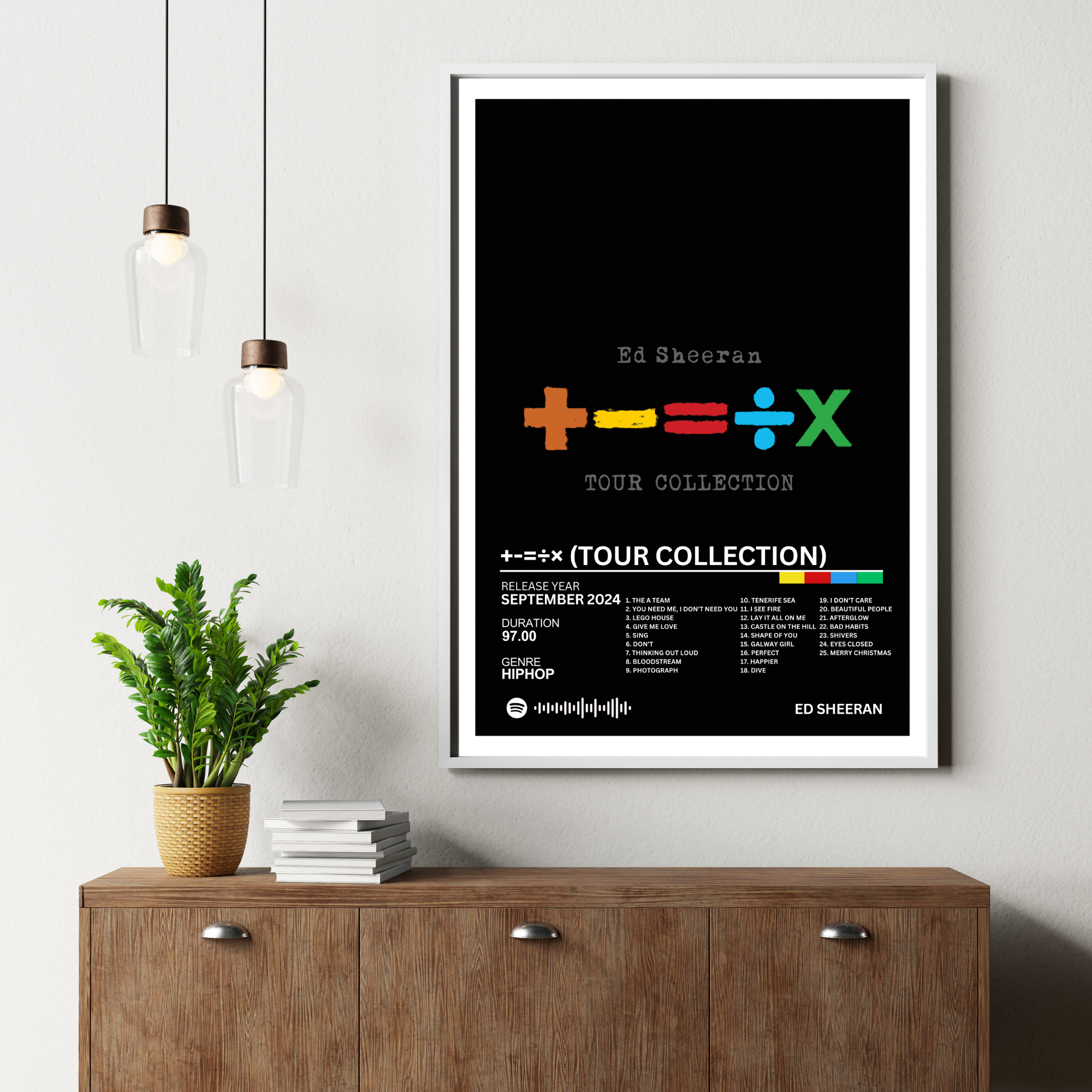 +-=÷× (Tour Collection) - Ed Sheeran 2 | PosterStudio Album Collection
