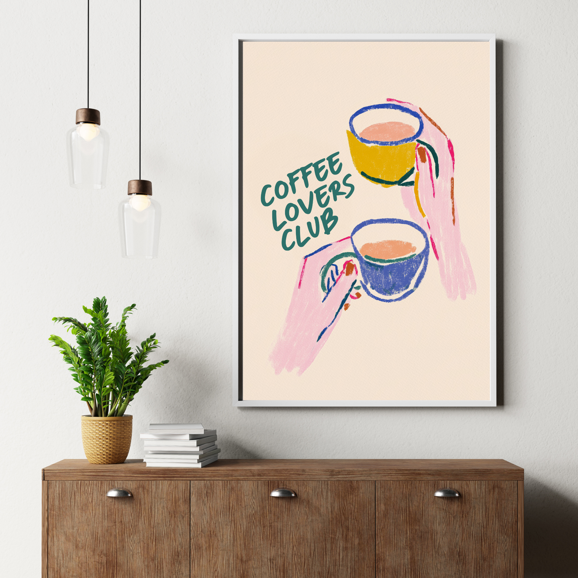 Coffee Lovers Club | PosterStudio Dopamine Collection