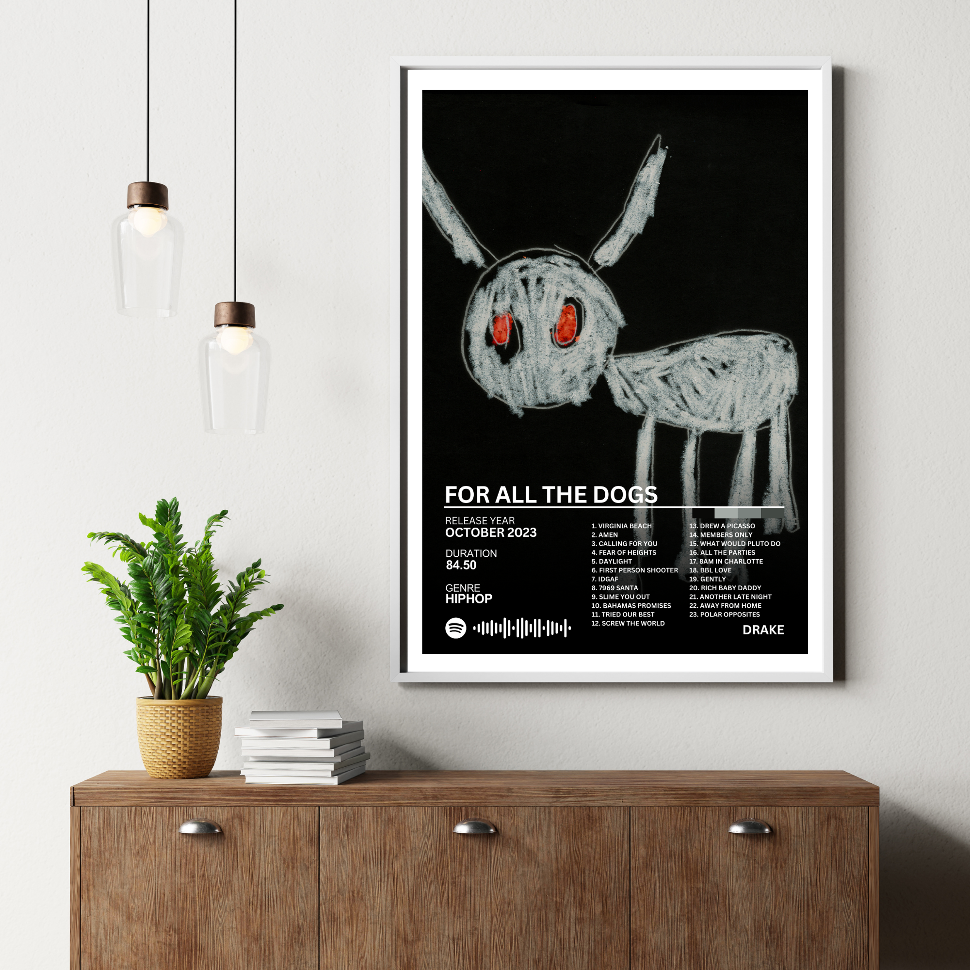 For All the Dogs - Drake 2 | PosterStudio Album Collection