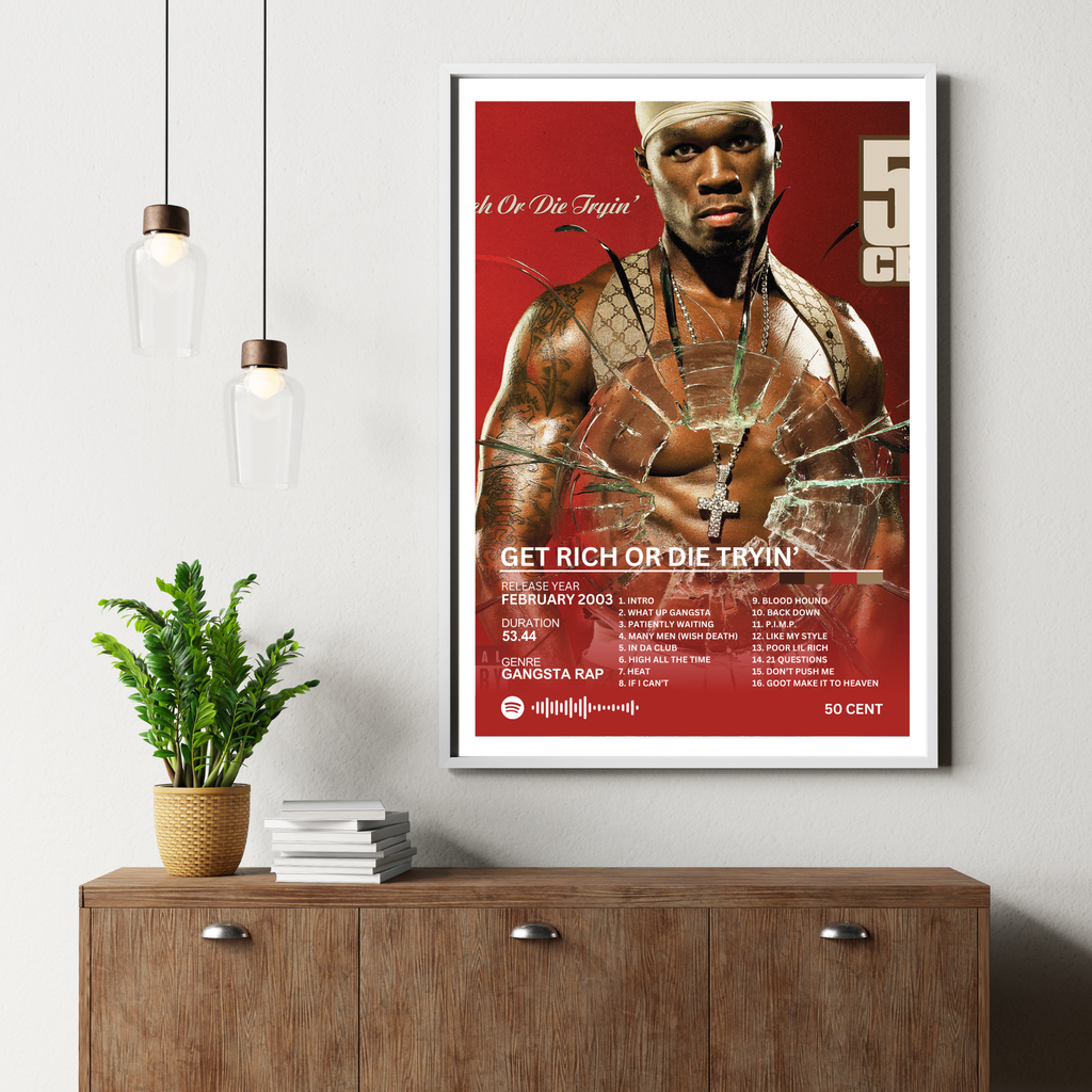 Get Rich or Die Tryin' - 50 Cent 2 | PosterStudio Album Collection