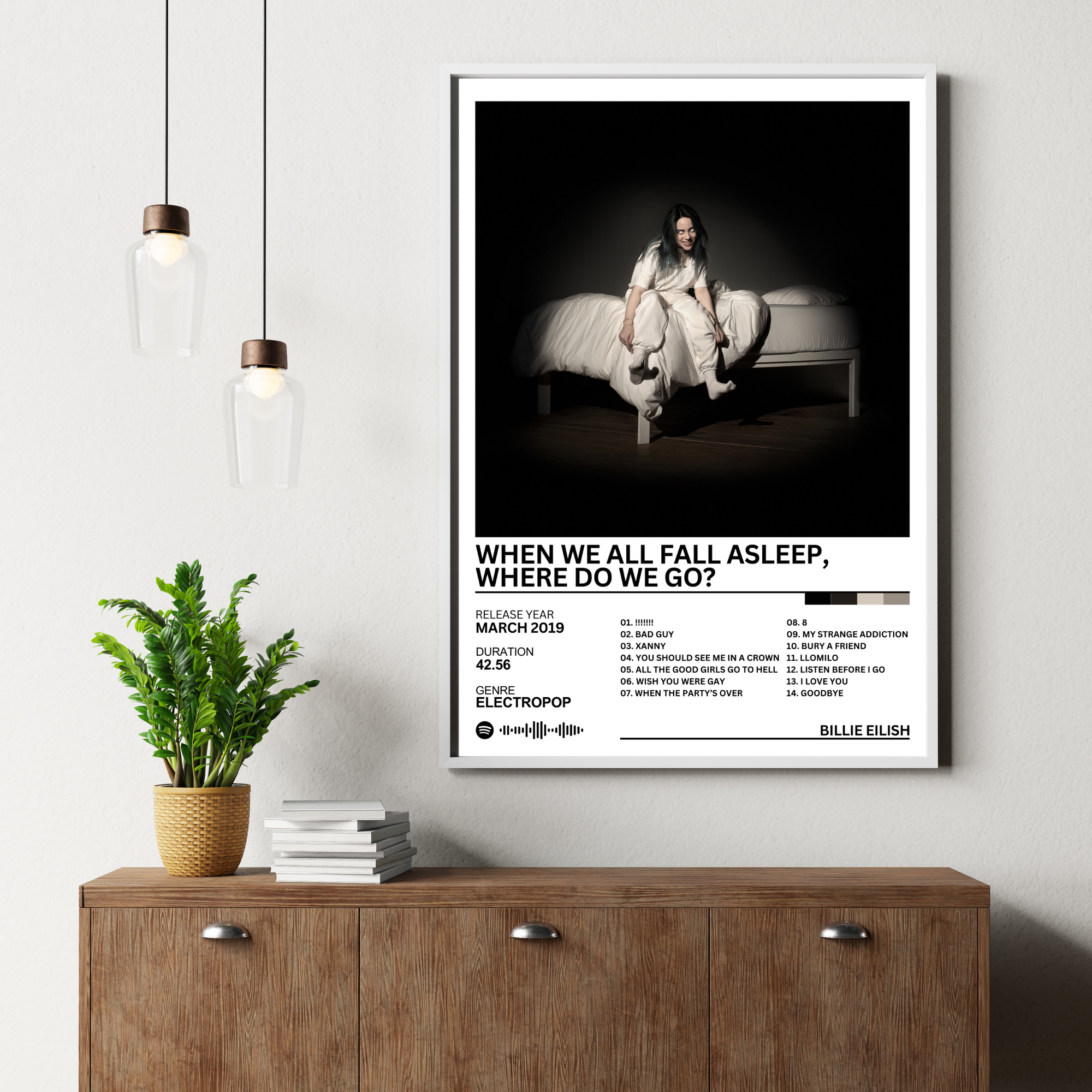 When We All Fall Asleep, Where Do We Go? - Billie Eilish | PosterStudio Album Collection