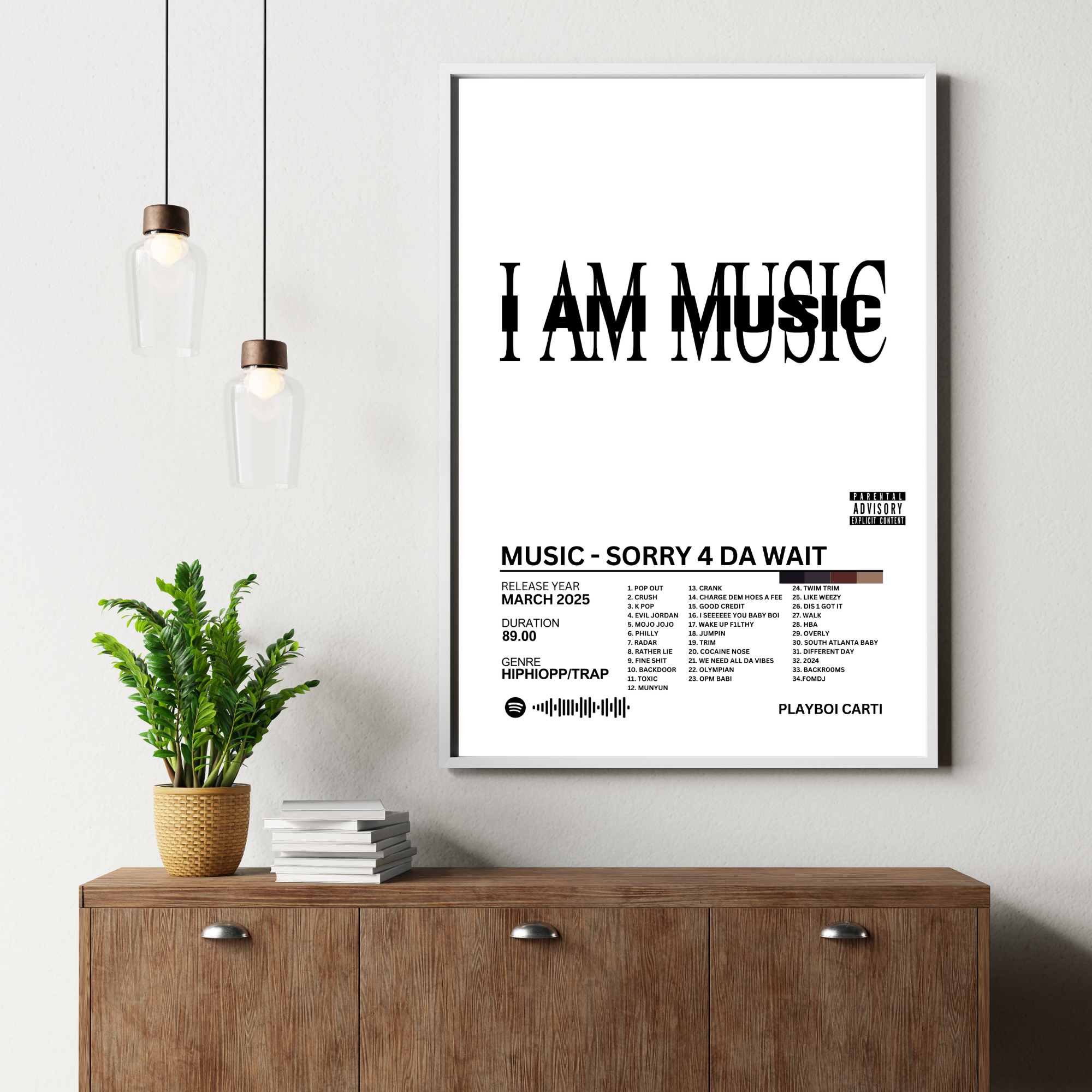 Music Sorry 4 Da Wait - Playboi Carti 2 | PosterStudio Album Collection