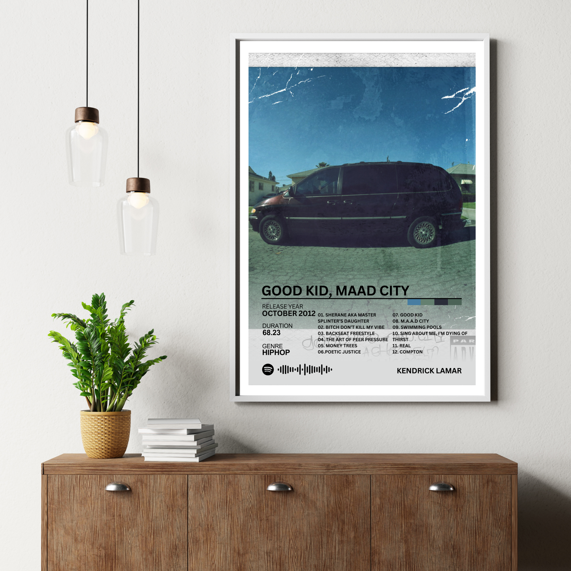 Good Kid, Maad City - Kendrick Lamar 2 | PosterStudio Album Collection