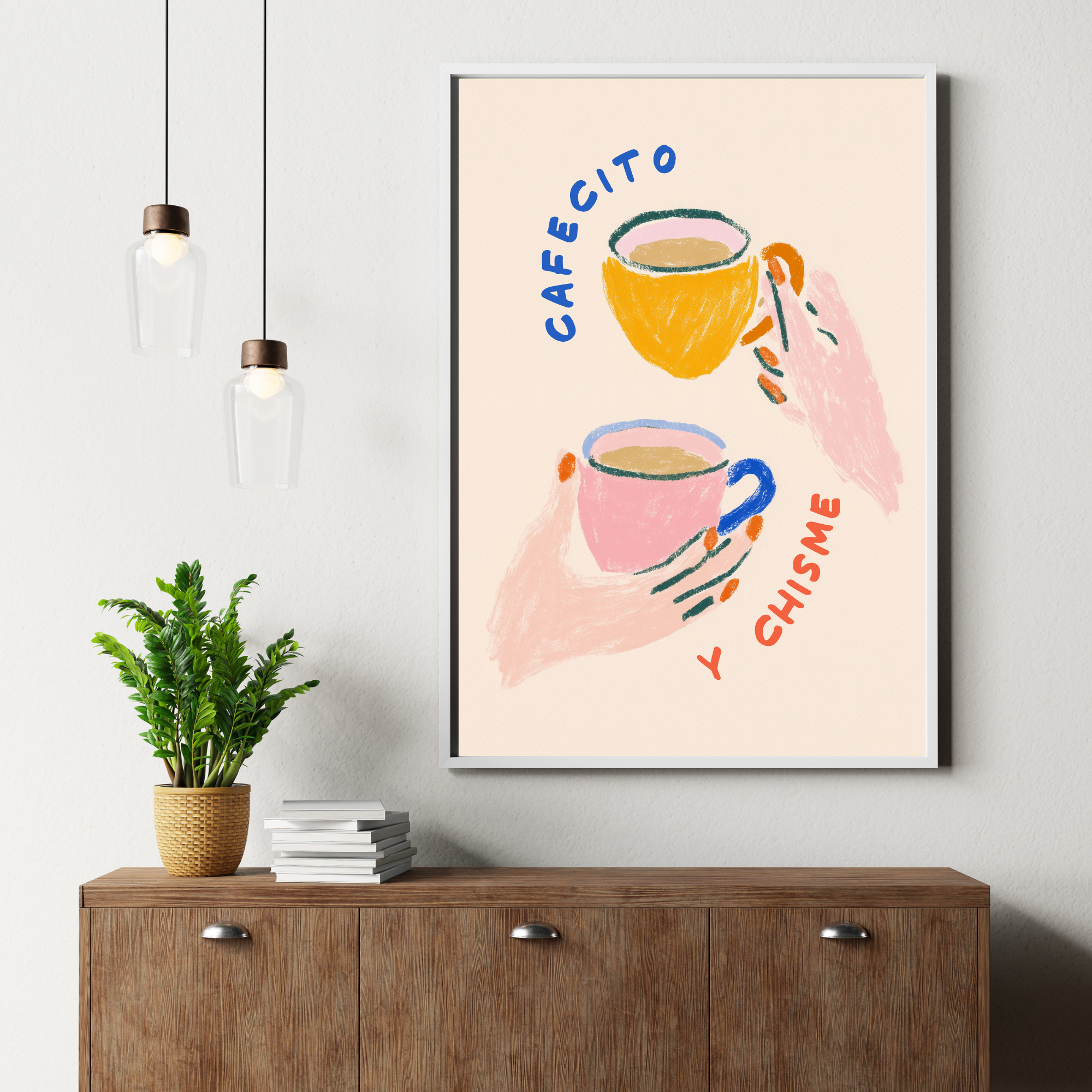 2 Coffee Cups | PosterStudio Dopamine Collection