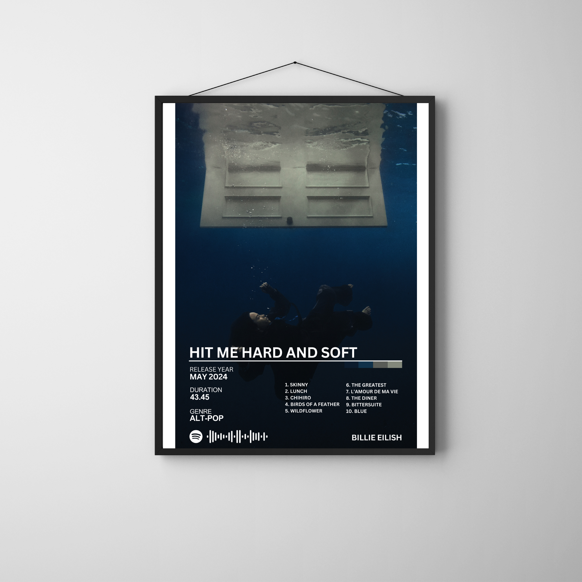 Hit Me Hard and Soft - Billie Eilish 2 | PosterStudio Album Collection