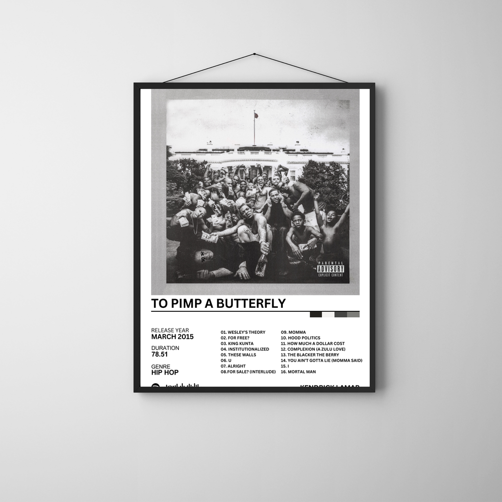 To Pimp a Butterfly - Kendrick Lamar | PosterStudio Album Collection