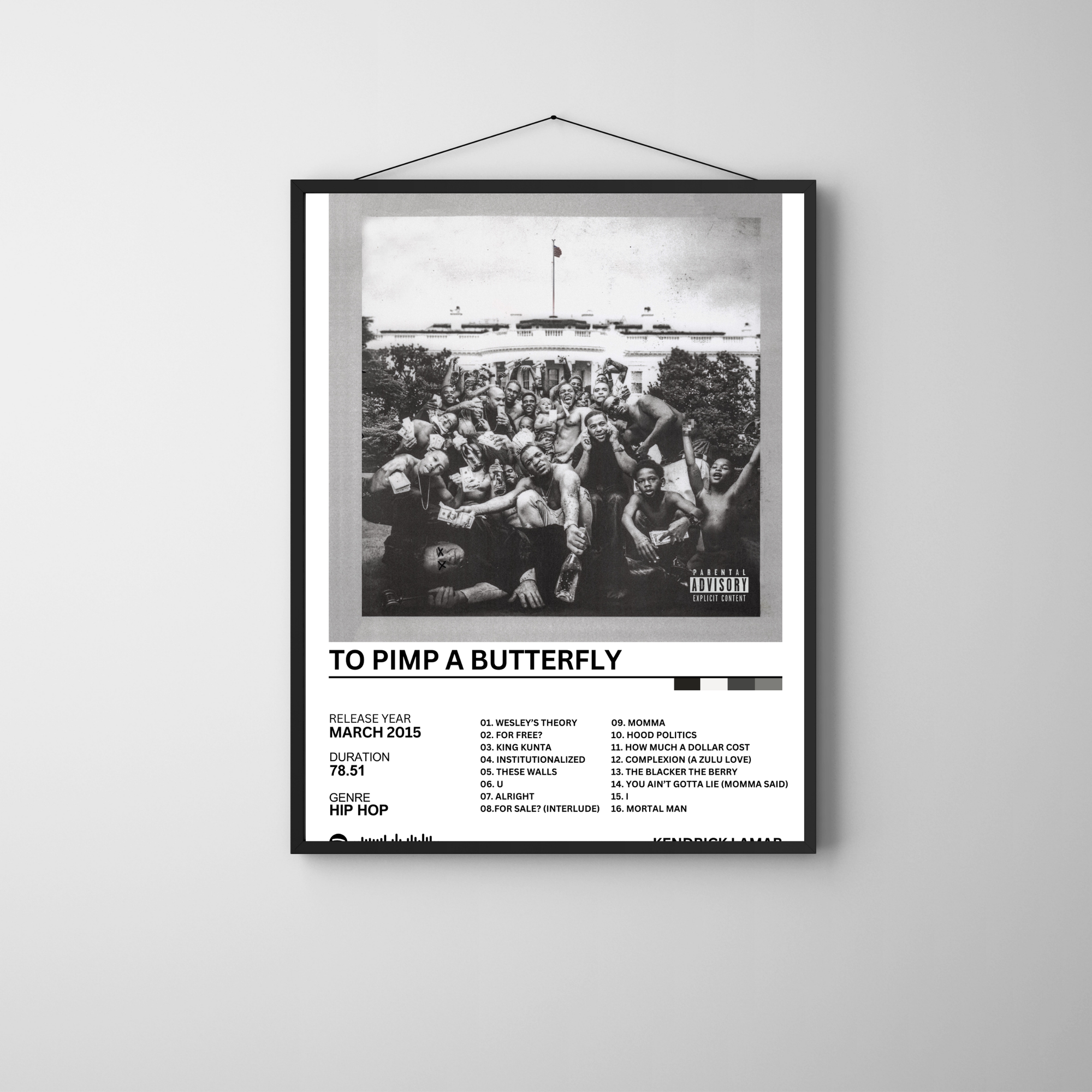 To Pimp a Butterfly - Kendrick Lamar | PosterStudio Album Collection