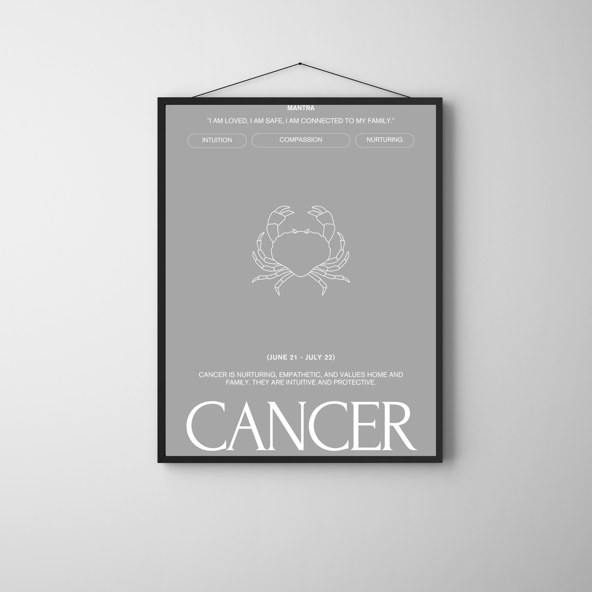 Cancer | PosterStudio Zodiac Collection