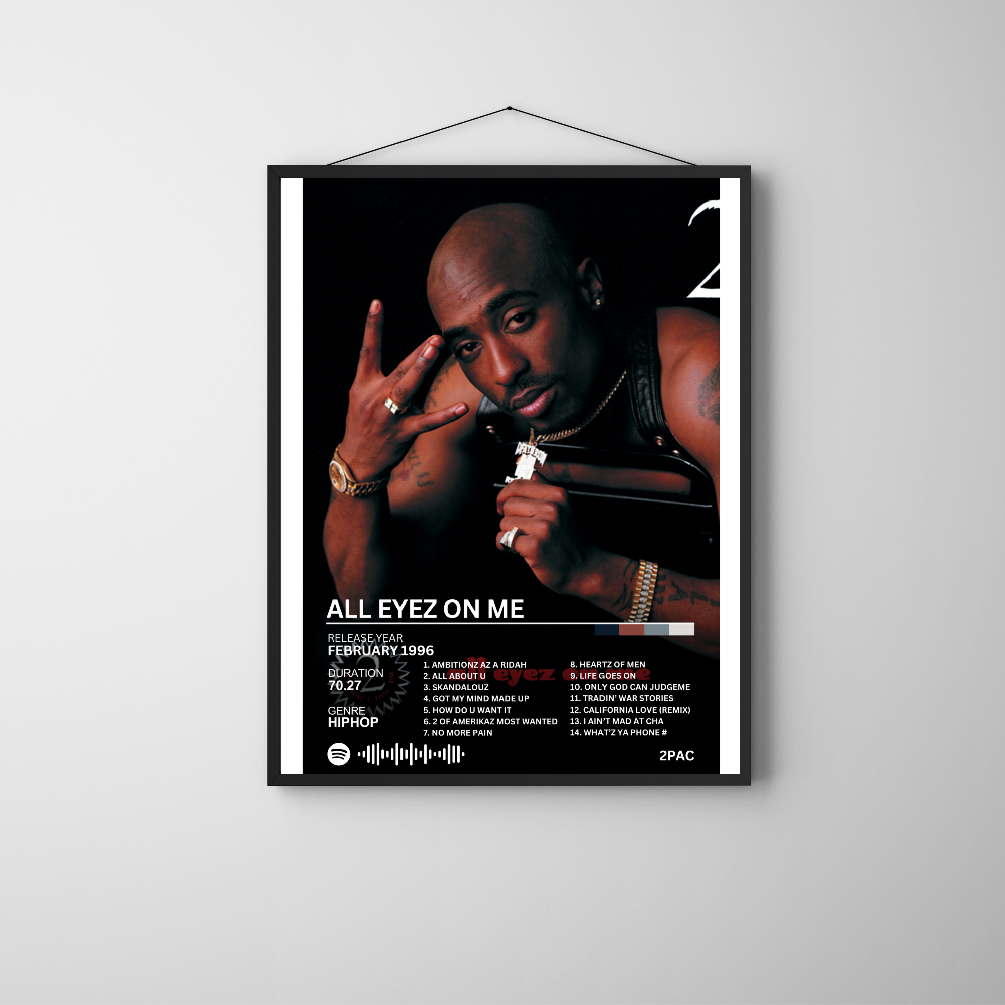 All Eyez on Me - 2PAC 2 | PosterStudio Album Collection
