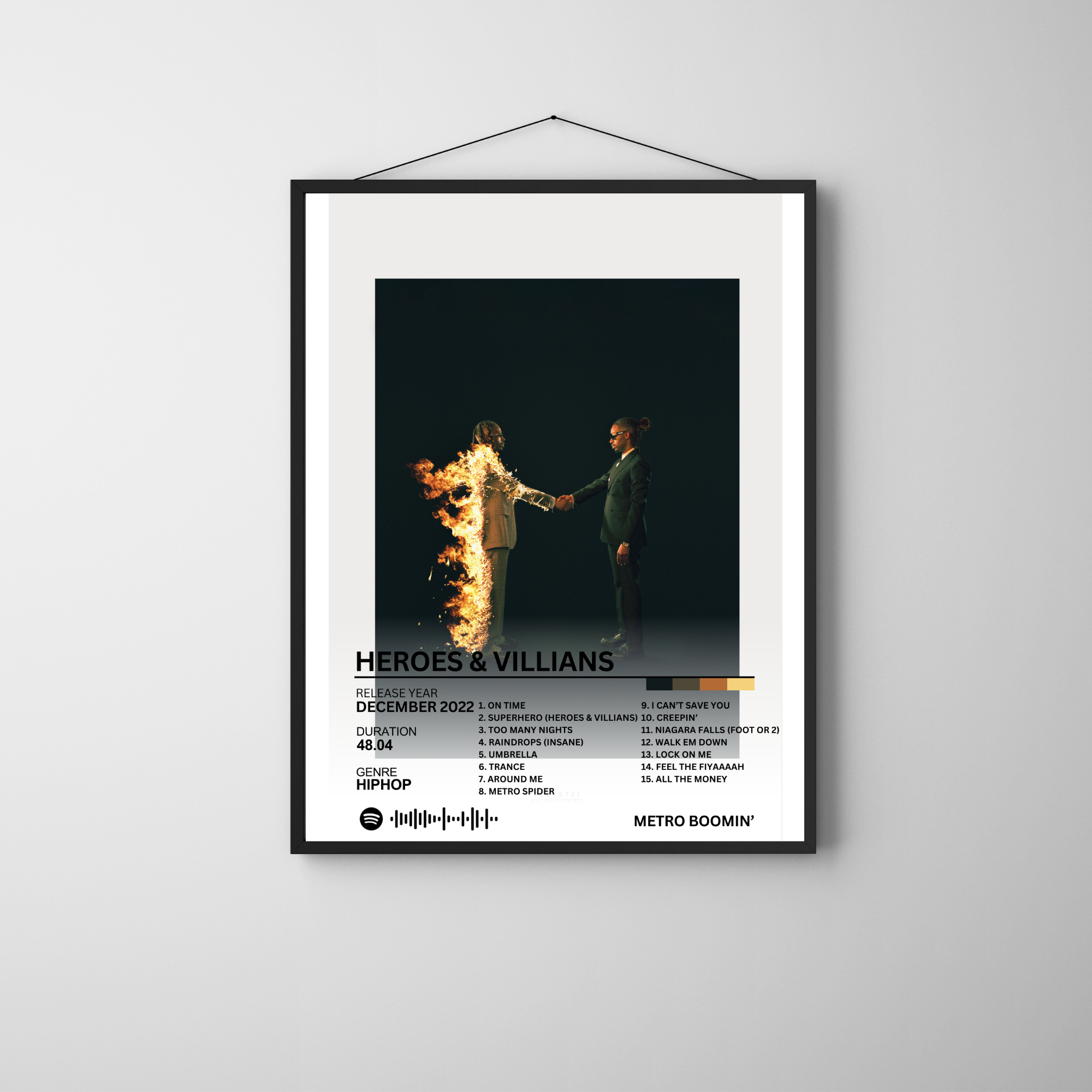 Heroes & Villians - Metro Boomin' 2 | PosterStudio Album Collection