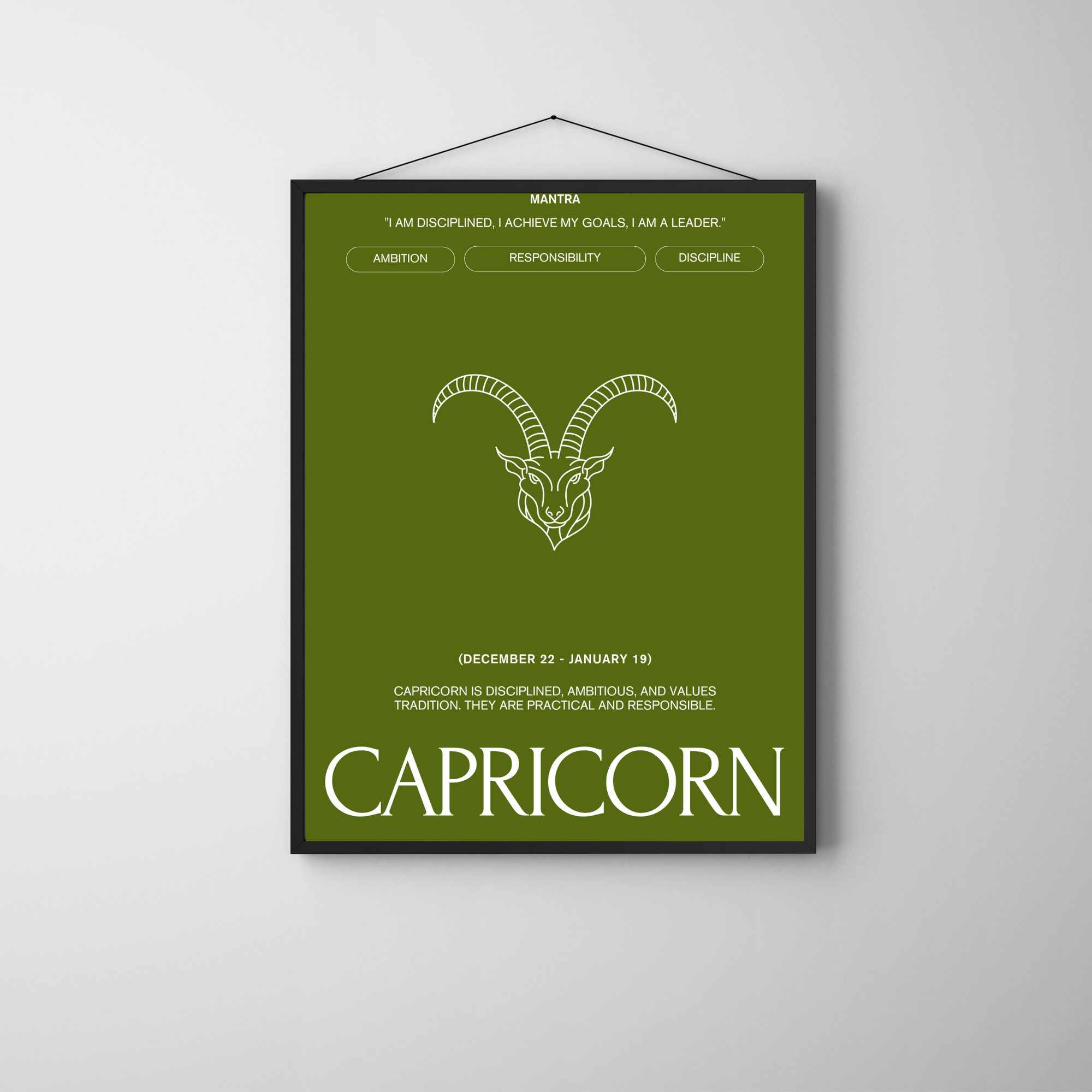 Capricorn | PosterStudio Zodiac Collection