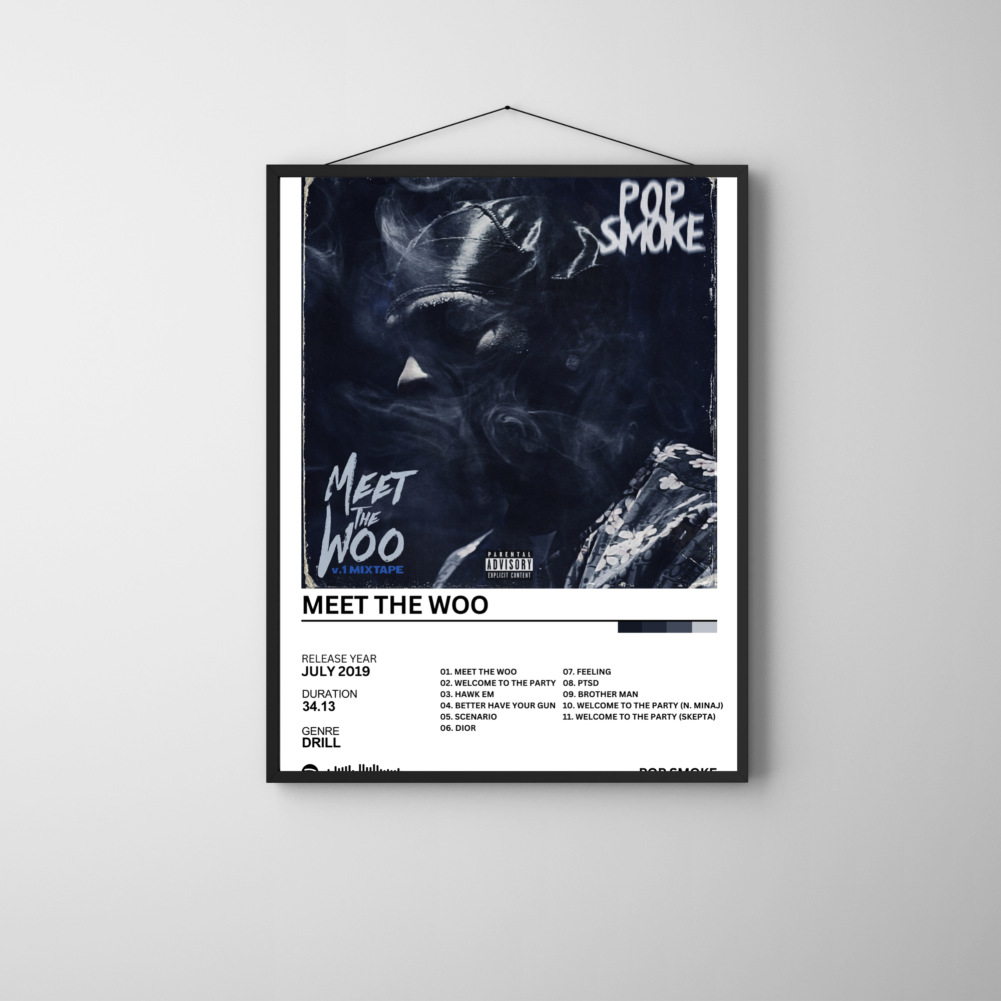 Meet the Woo - Pop Smoke | PosterStudio Album Collection