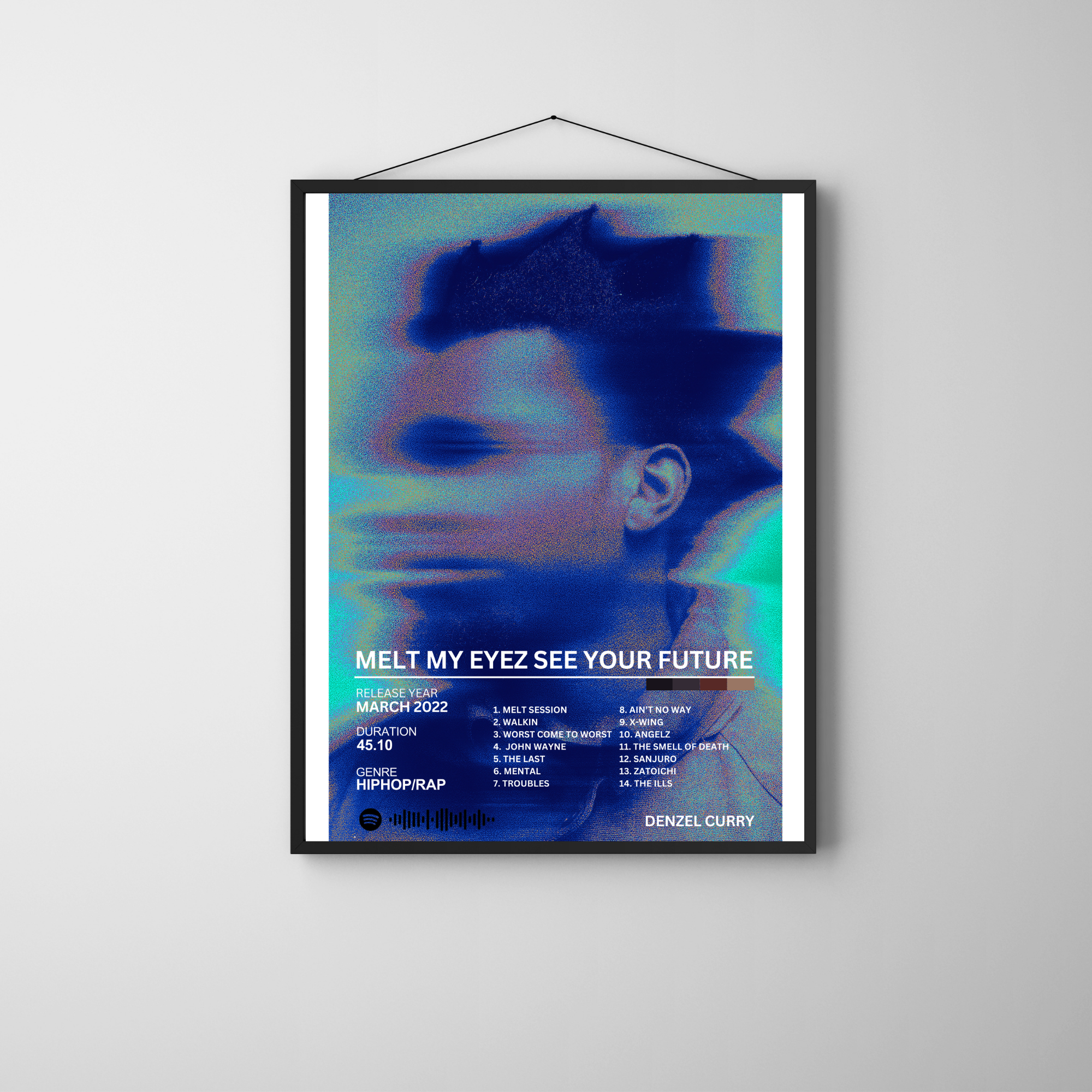 Melt My Eyez See your Future - Denzel Curry 2 | PosterStudio Album Collection