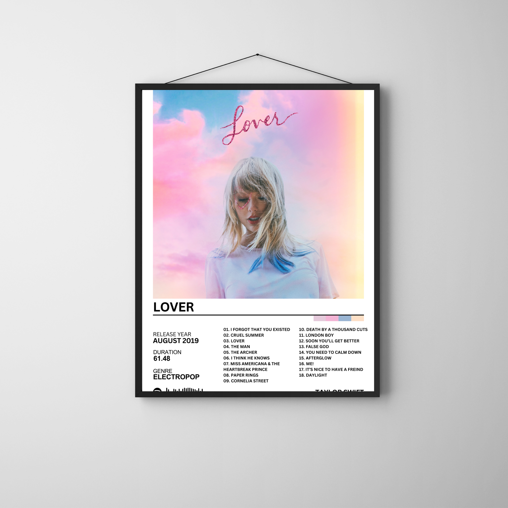 Lover - Taylor Swift | PosterStudio Album Collection