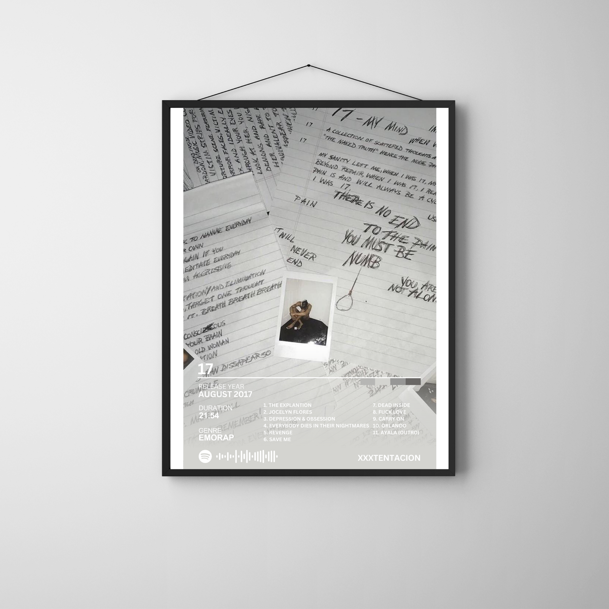 17 - xxxtentacion 2 | PosterStudio Album Collection