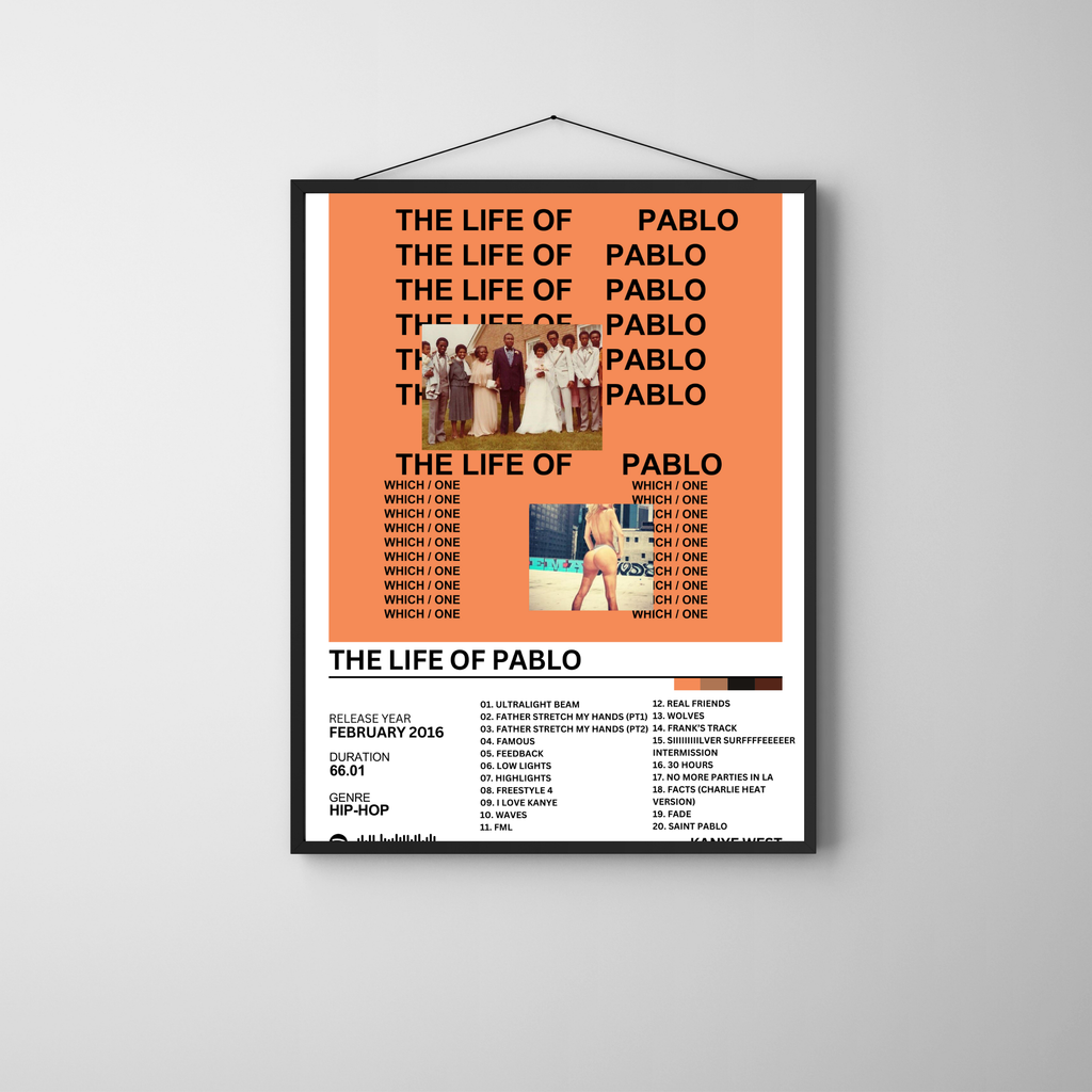 The Life of Pablo - Kanye West | PosterStudio Album Collection
