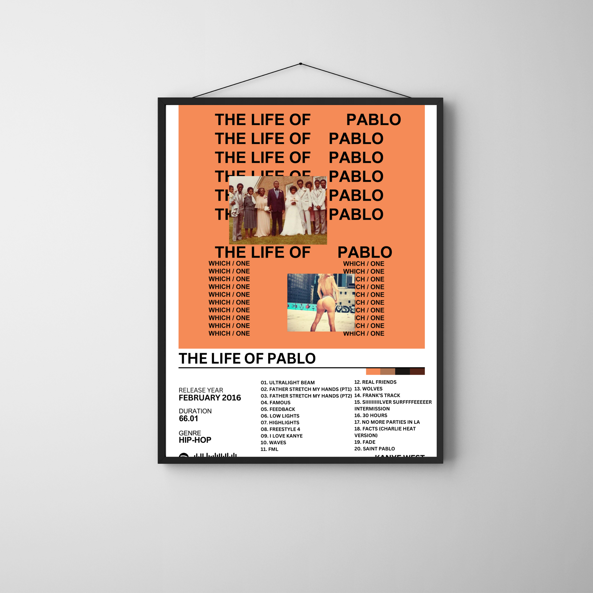 The Life of Pablo - Kanye West | PosterStudio Album Collection
