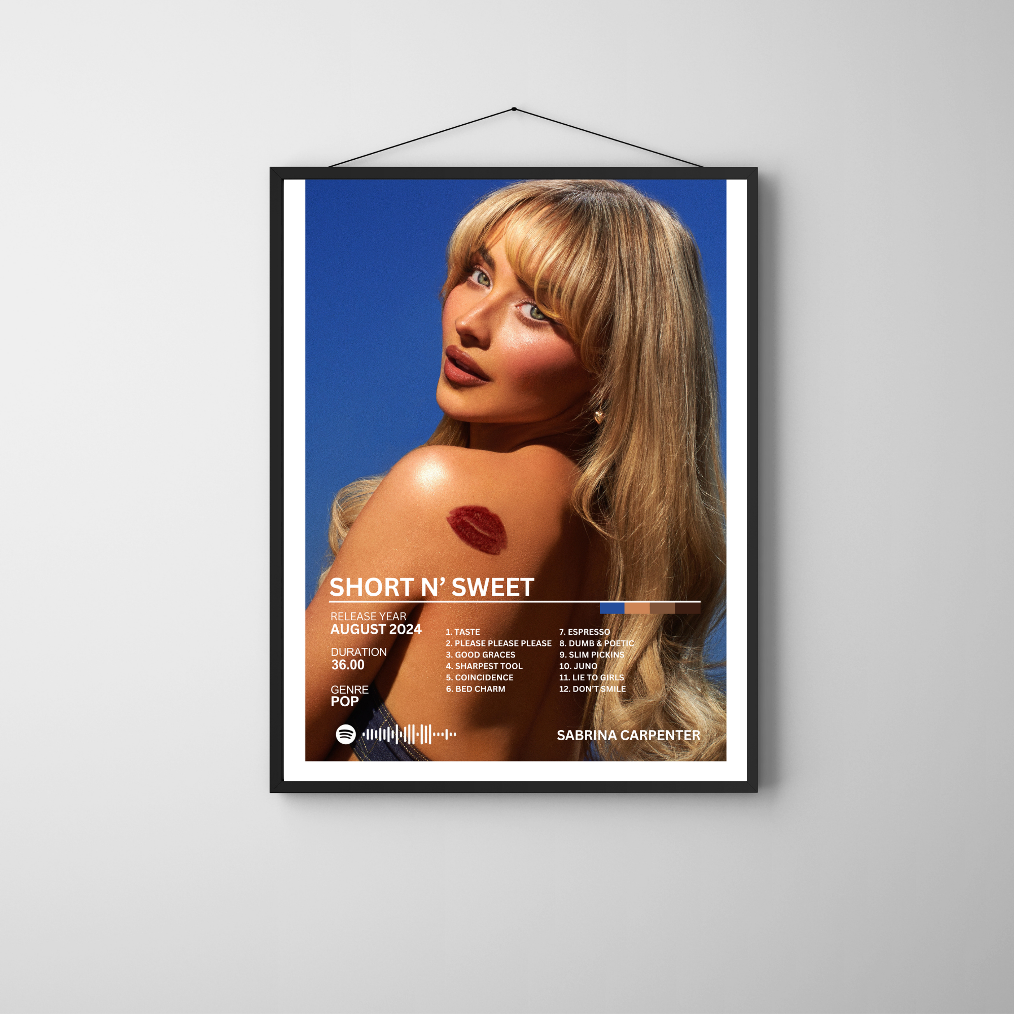 Short N' Sweet - Sabrina Carpenter | PosterStudio Album Collection