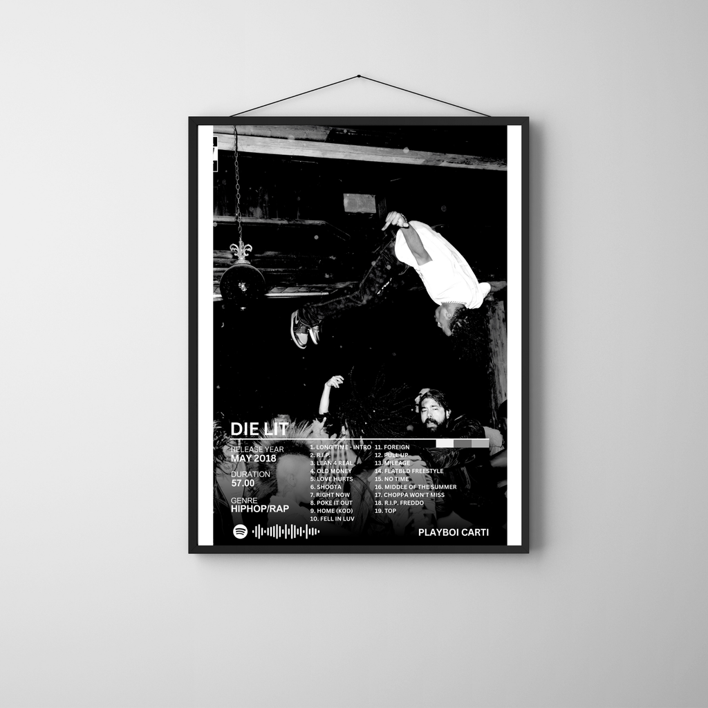Die Lit - Playboi Carti 2 | PosterStudio Album Collection