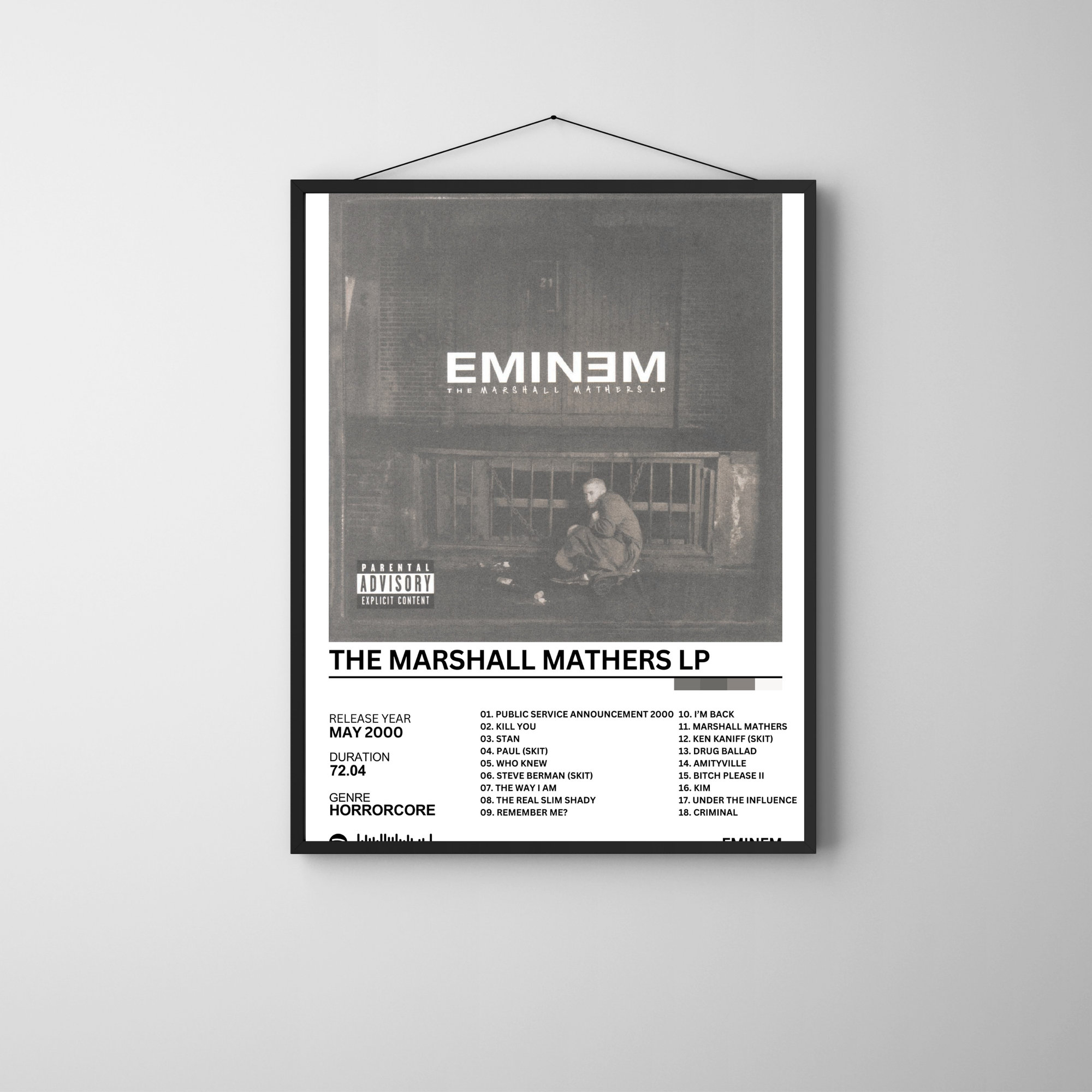 The Marshall Mathers EP- Eminem | PosterStudio Album Collection