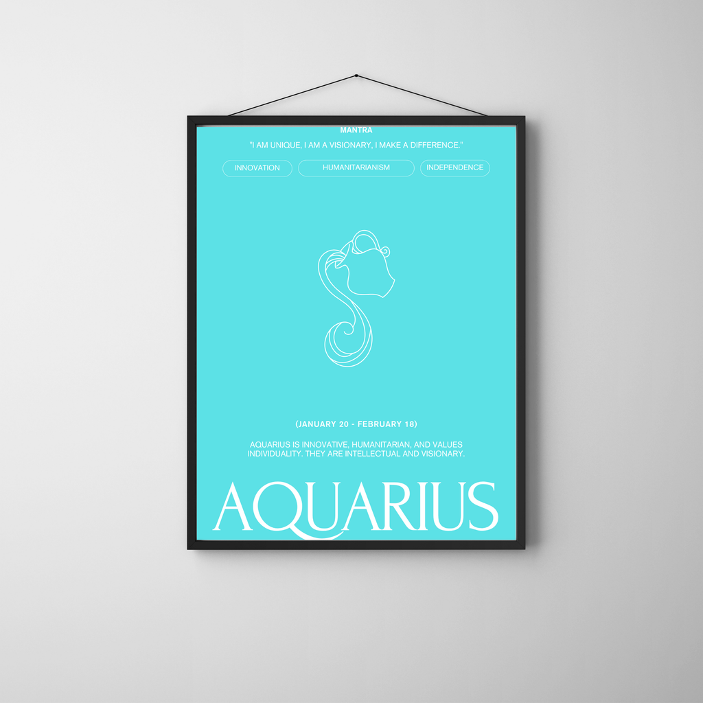 Aquarius | PosterStudio Zodiac Collection