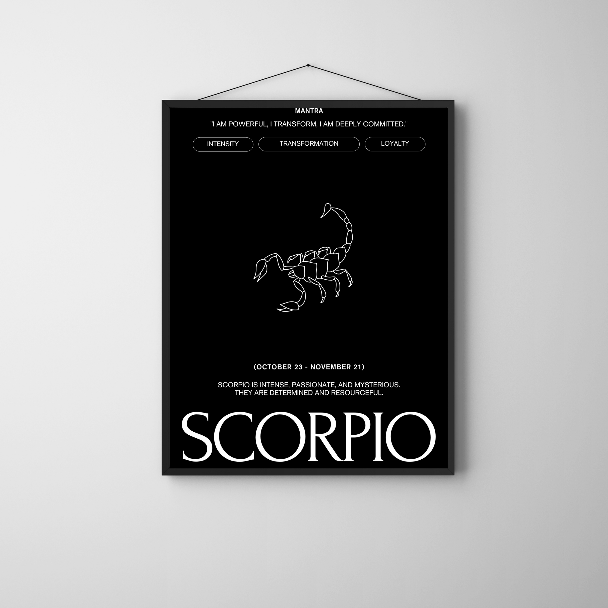 Scorpio | PosterStudio Zodiac Collection