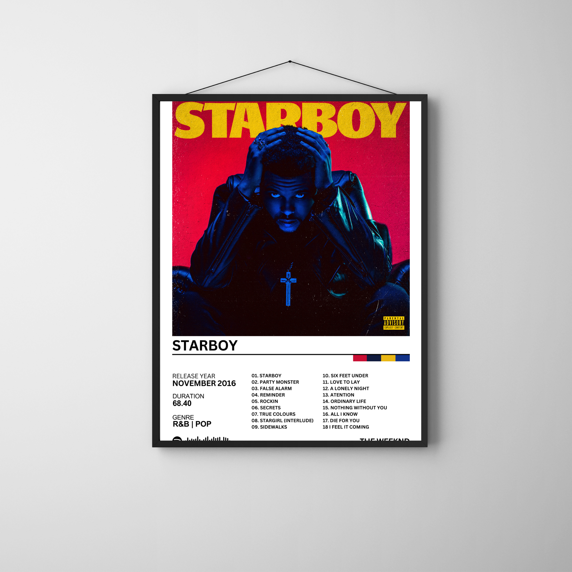 Starboy - The Weeknd | PosterStudio Album Collection