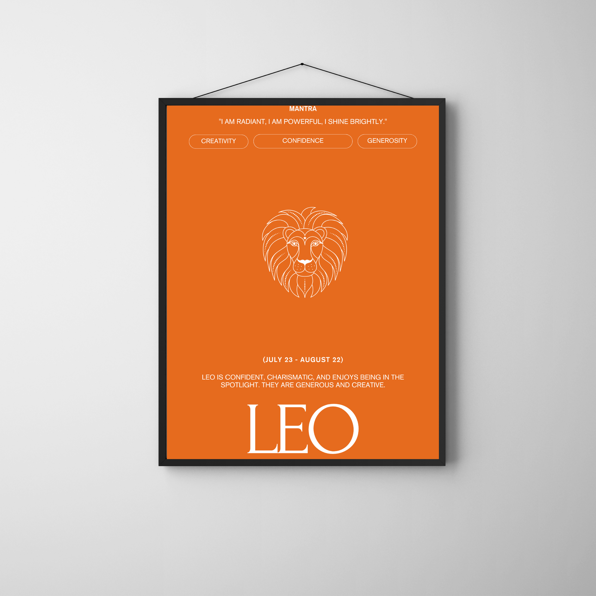 Leo | PosterStudio Zodiac Collection
