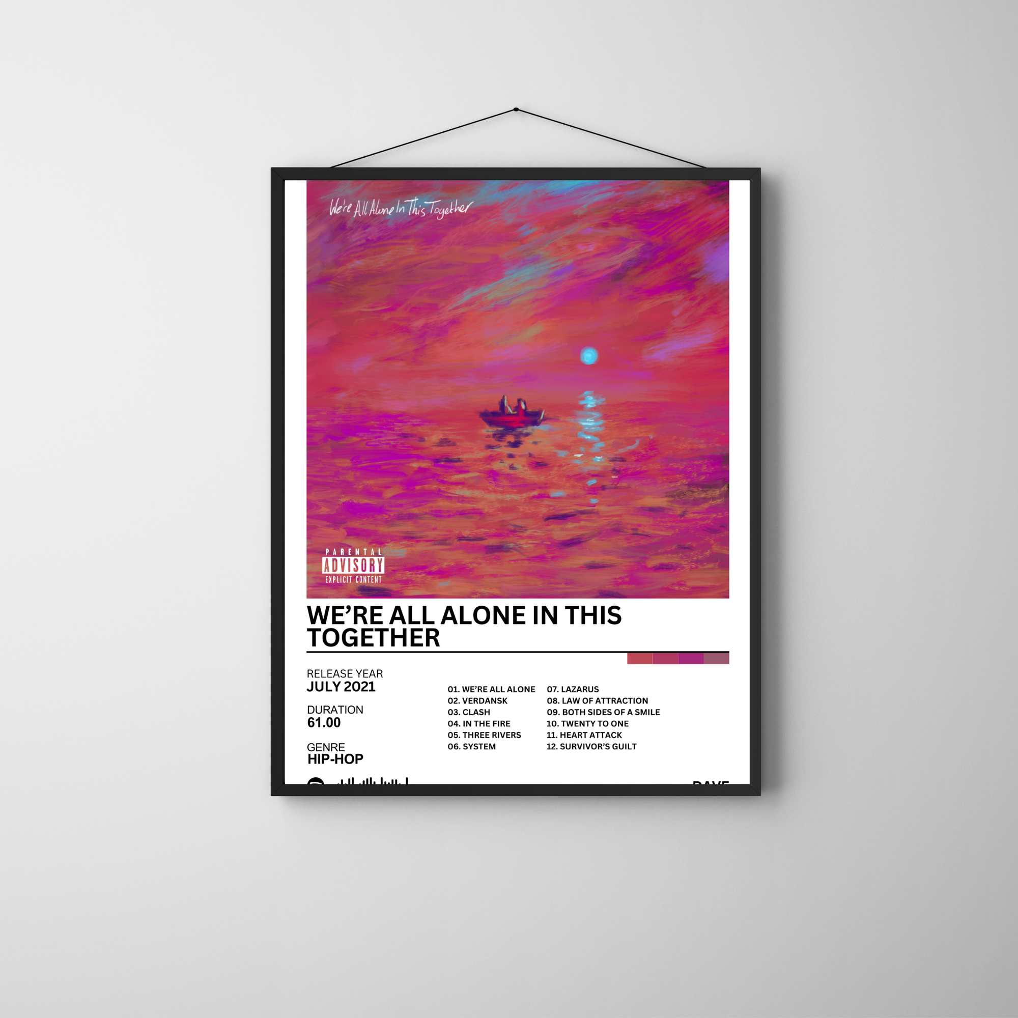 We're All Alone in This Together - Dave | PosterStudio Album Collection
