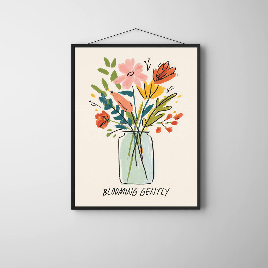 Flowers in Vase | PosterStudio Dopamine Collection