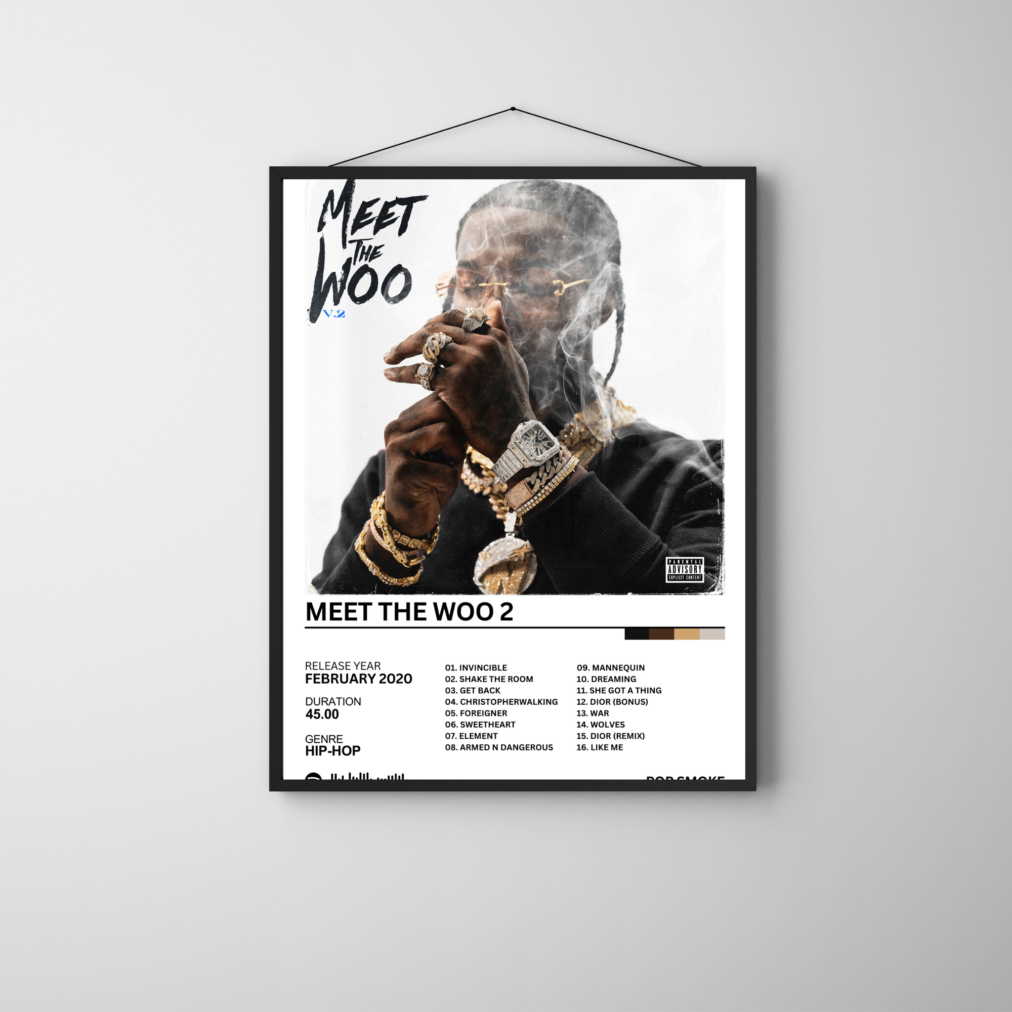 Meet the Woo 2 - Pop Smoke | PosterStudio Album Collection