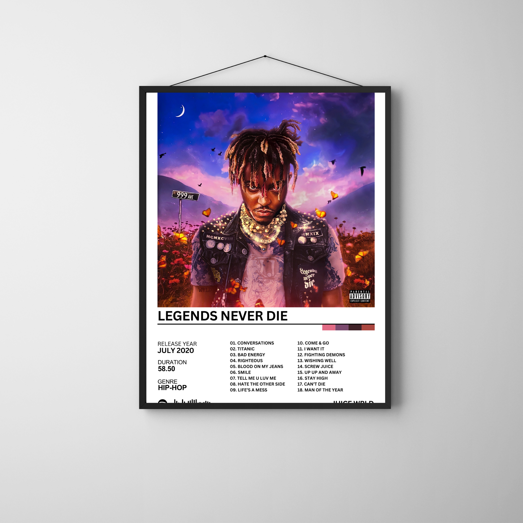 Legends Never Die - Juice Wrld | PosterStudio Album Collection