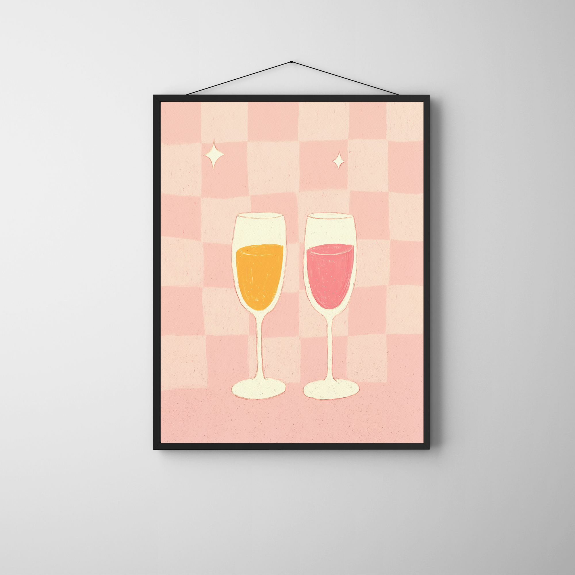 Prosecco Glasses | PosterStudio Dopamine Collection