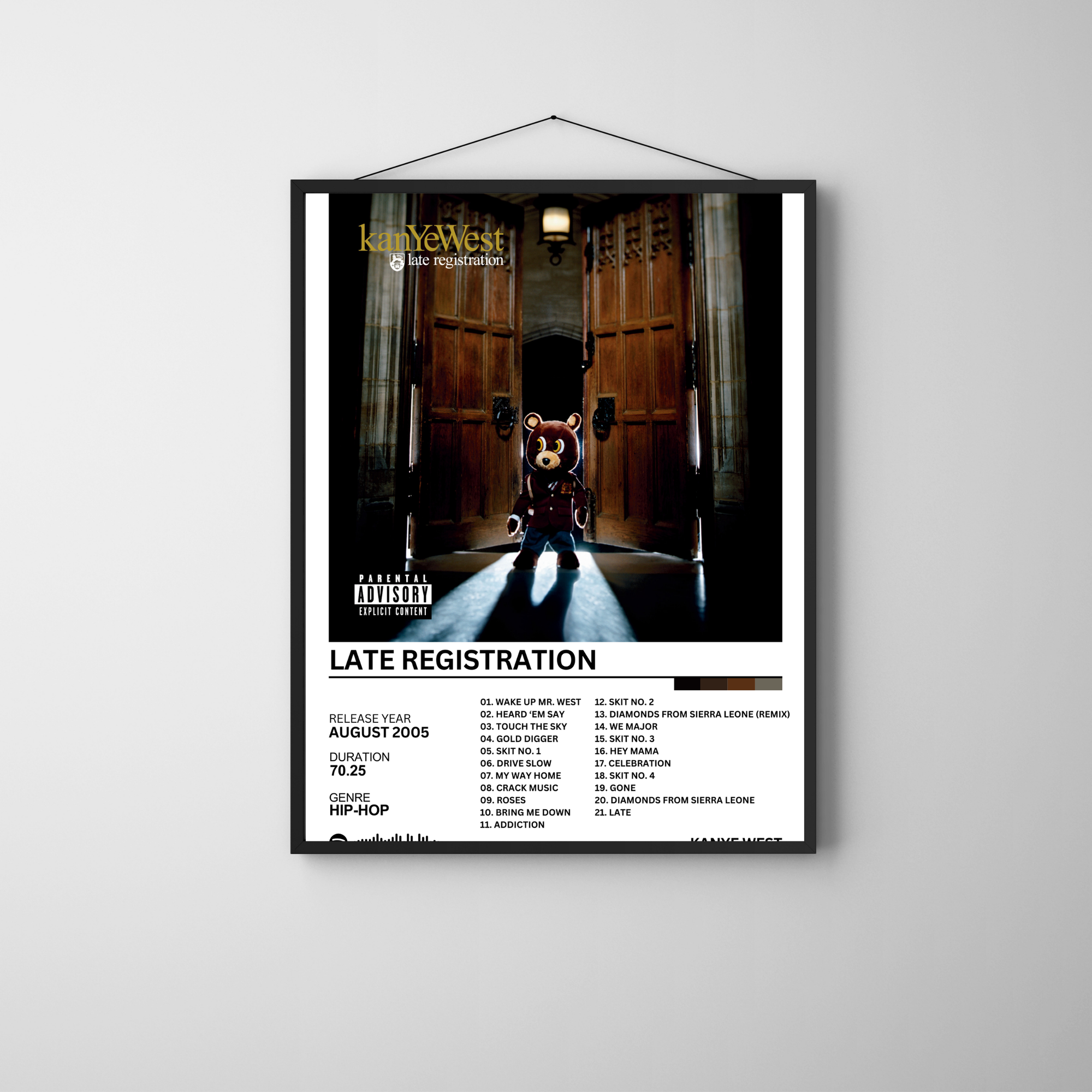 Late Registration - Kanye West | PosterStudio Album Collection