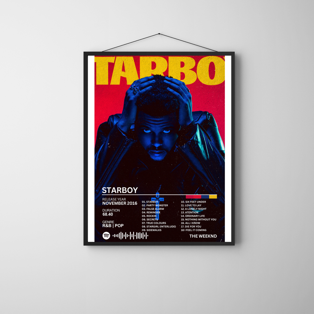 Starboy - The Weeknd 2 | PosterStudio Album Collection
