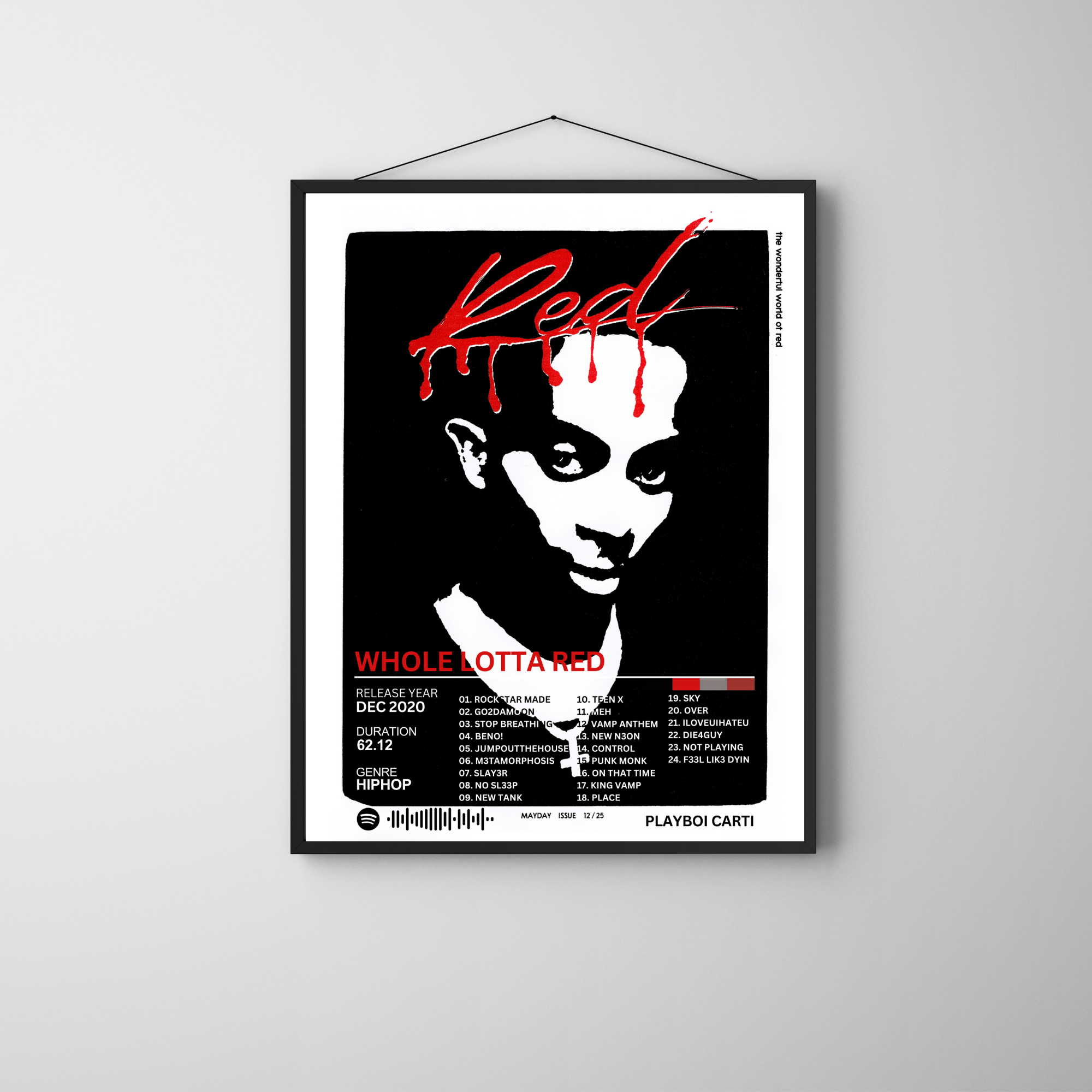 Whole Lotta Red - Playboi Carti 2 | PosterStudio Album Collection