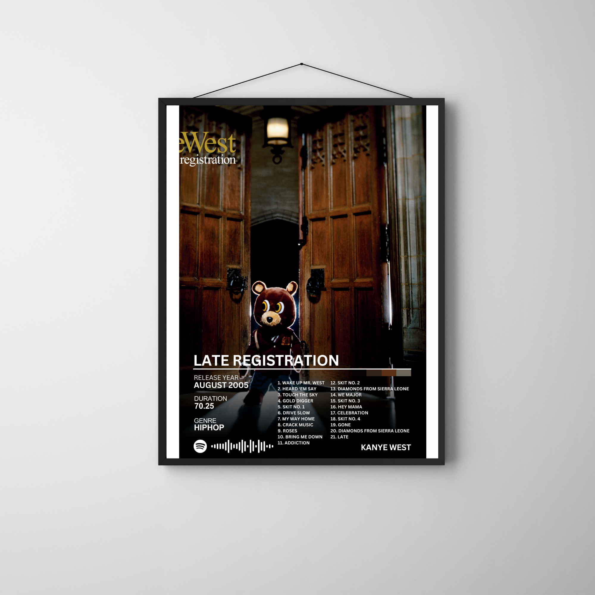 Late Registration - Kanye West 2 | PosterStudio Album Collection