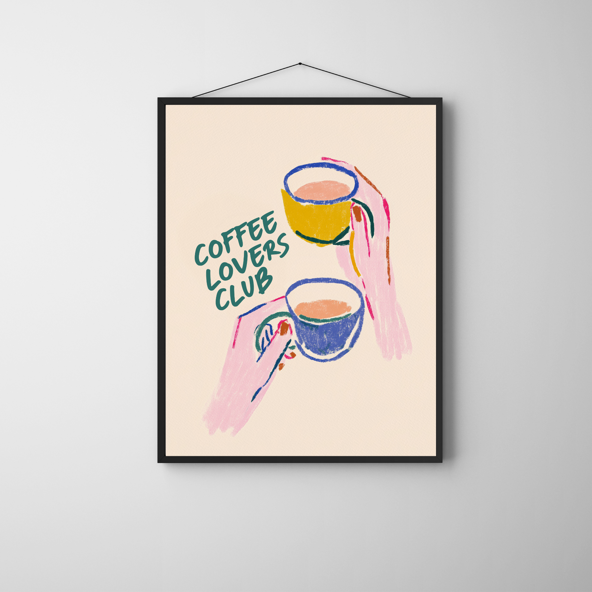 Coffee Lovers Club | PosterStudio Dopamine Collection