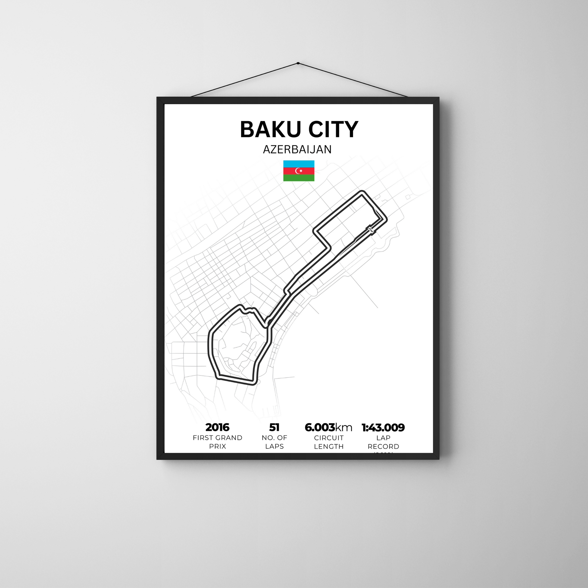 Baku | PosterStudio Formula One Collection