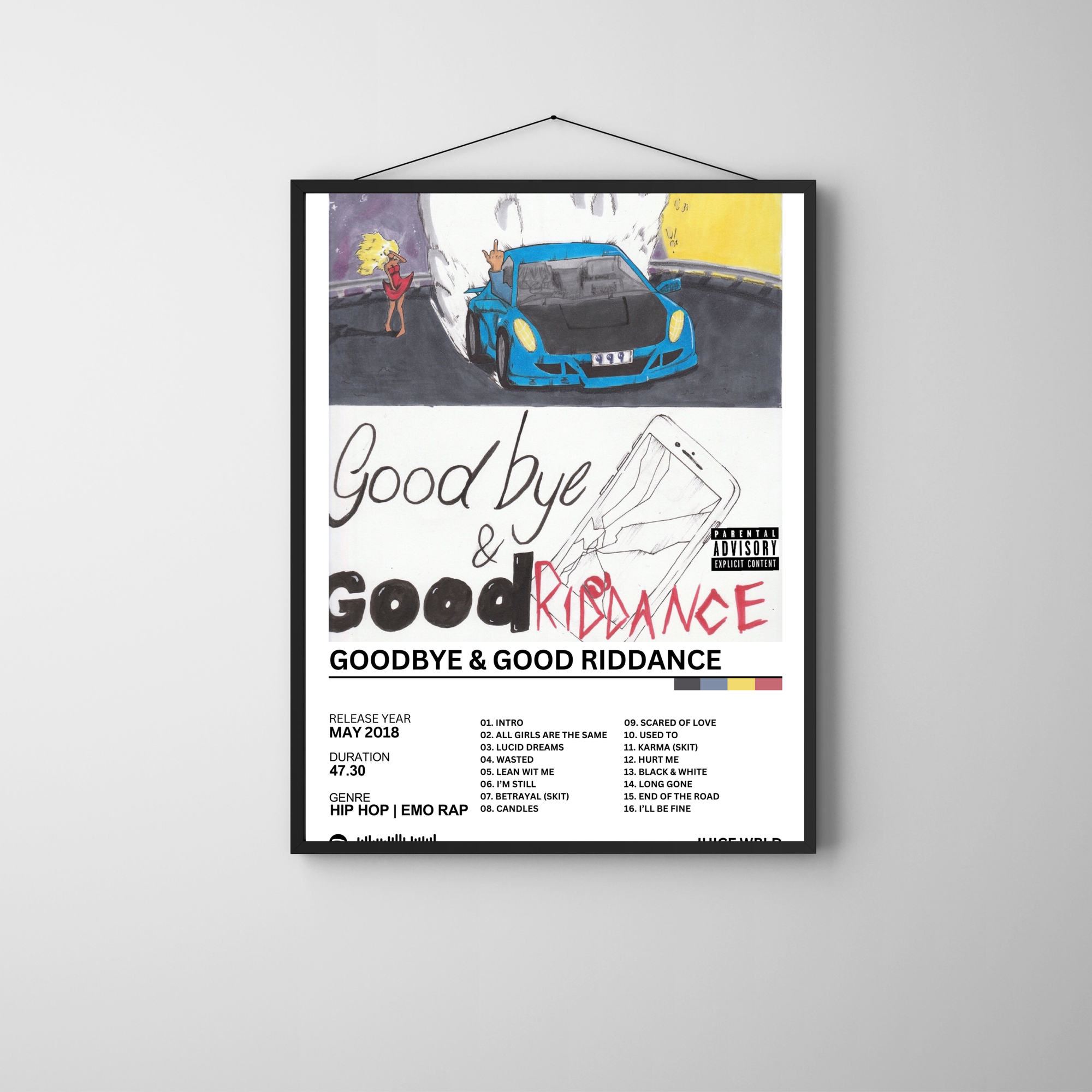 Goodbye & Goodridance - Juice Wrld | PosterStudio Album Collection