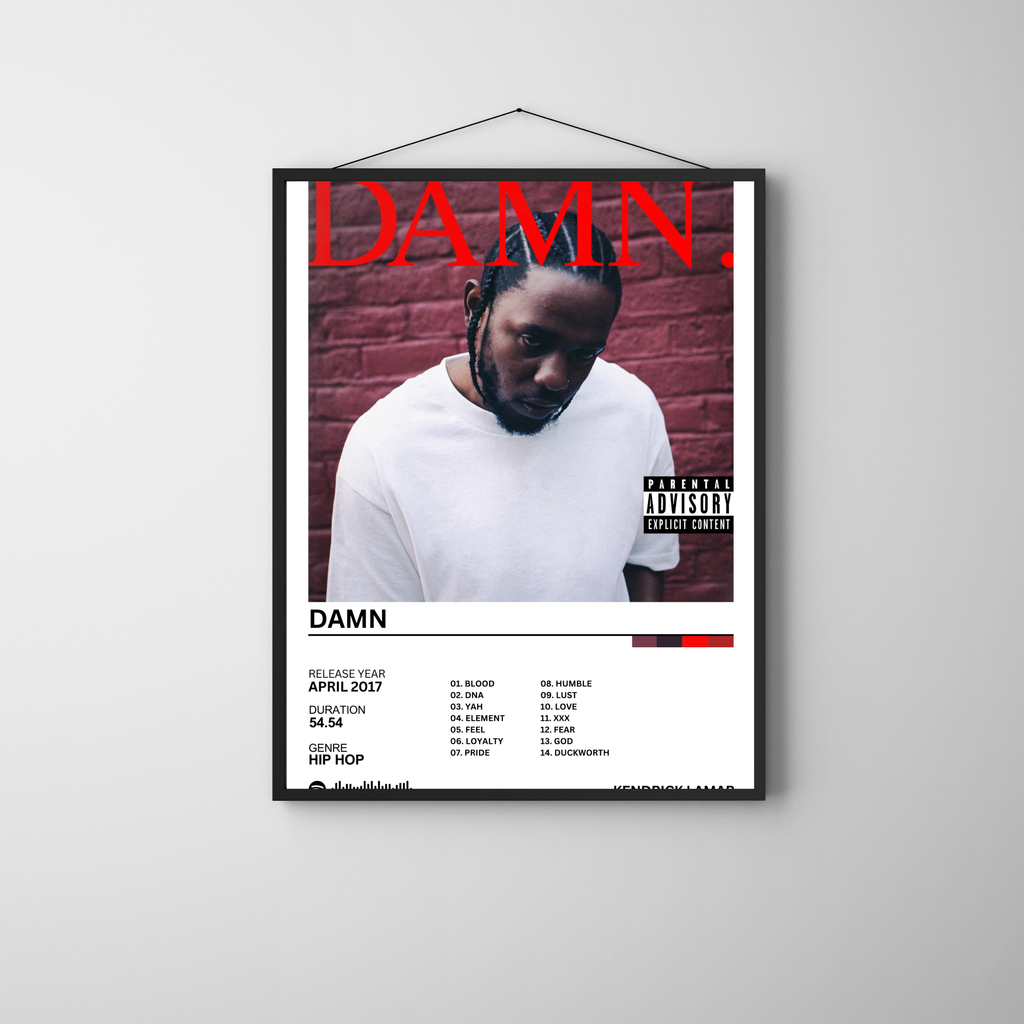 D.A.M.N - Kendrick Lamar | PosterStudio Album Collection