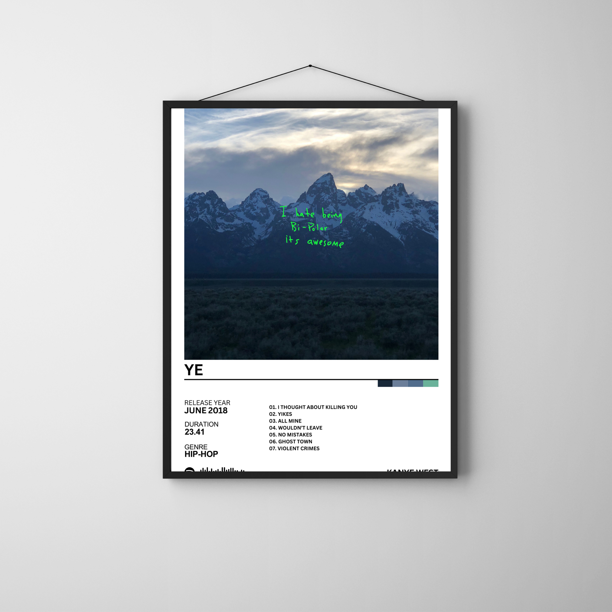 Ye - Kanye West | PosterStudio Album Collection