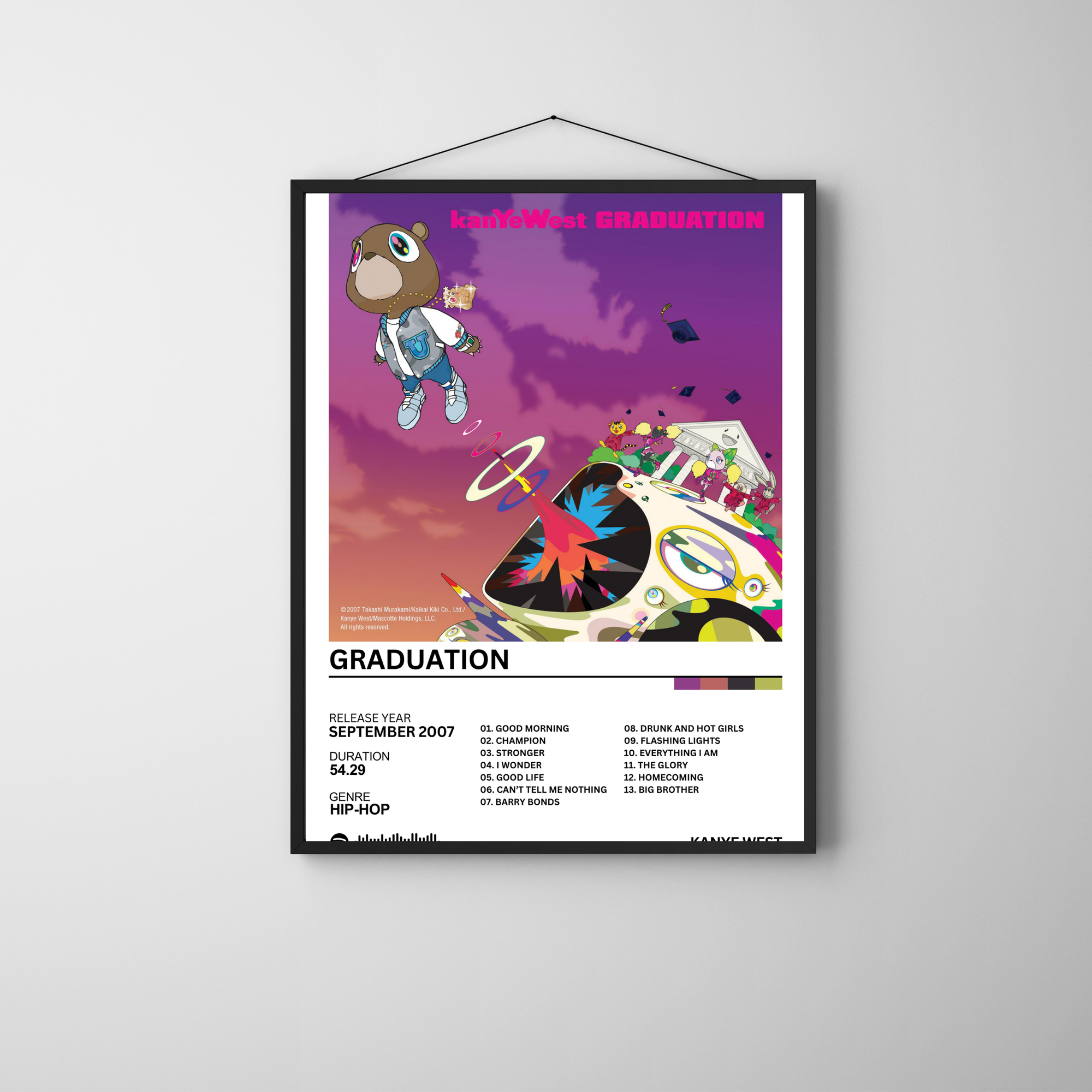 Graduation - Kanye West | PosterStudio Album Collection