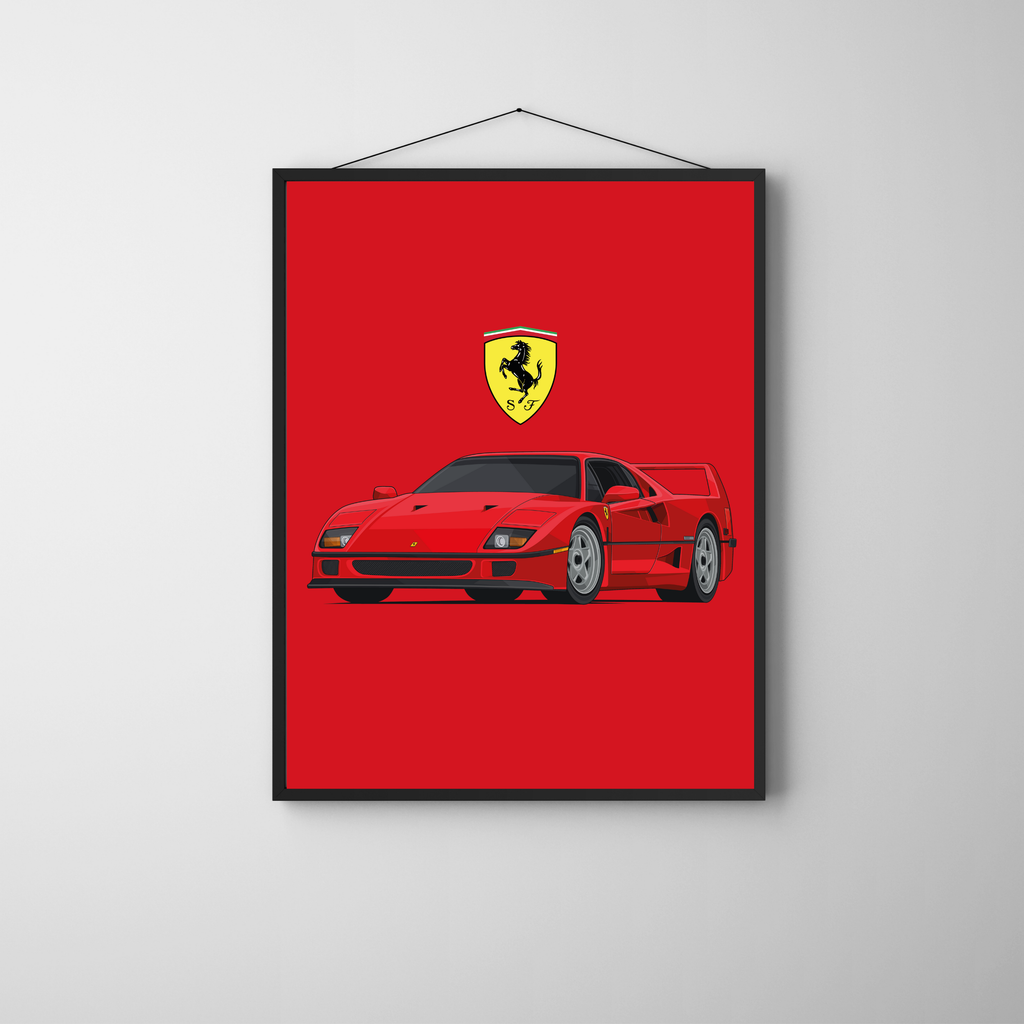 Ferrari F40 | PosterStudio Automotive Collection