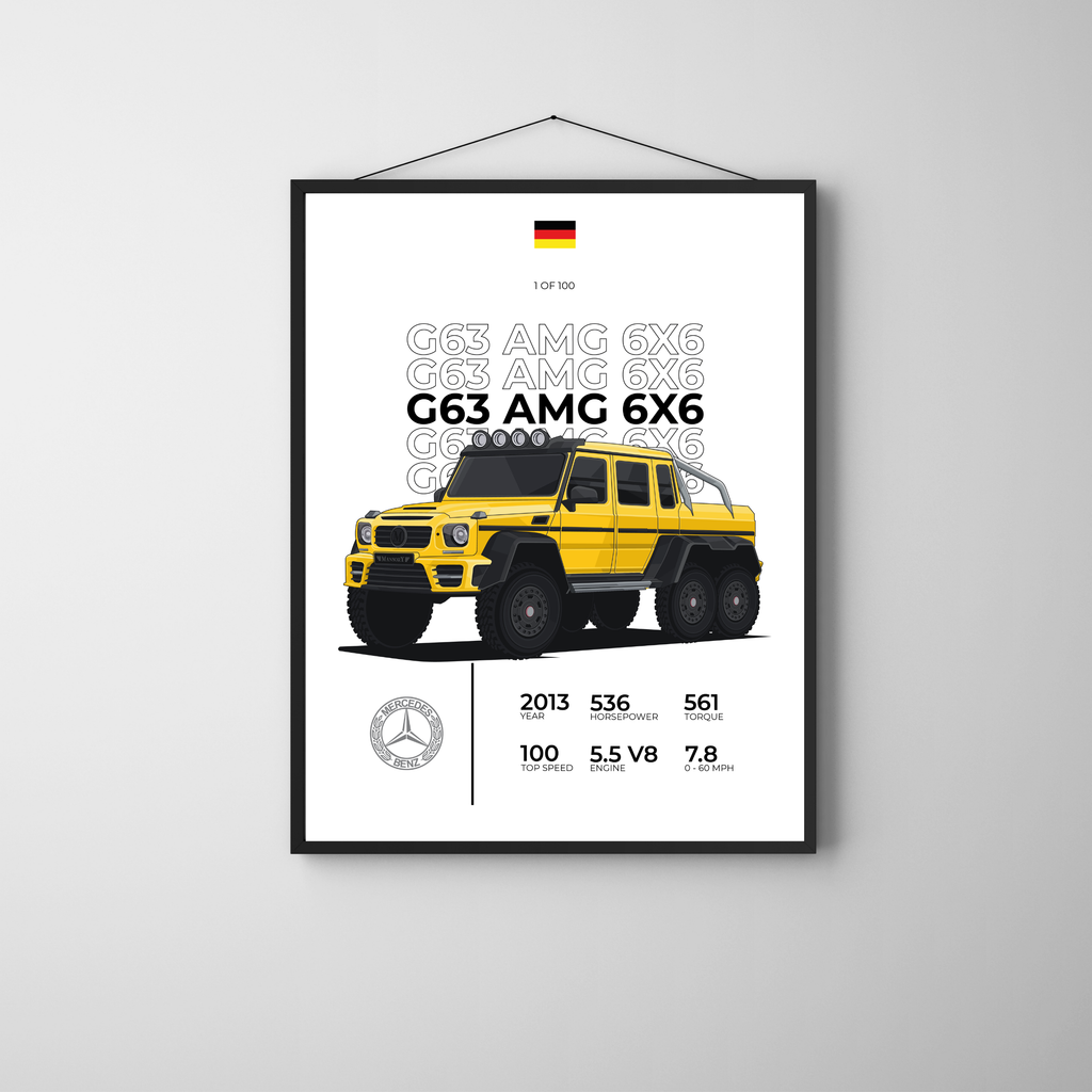 Mercedes AMG 6x6 Stat | PosterStudio Automotive Collection
