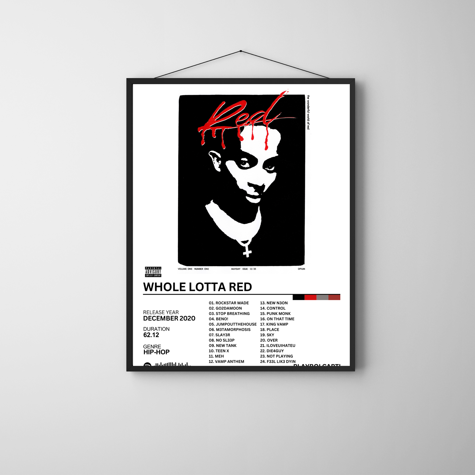 Whole Lotta Red - Playboi Carti | PosterStudio Album Collection