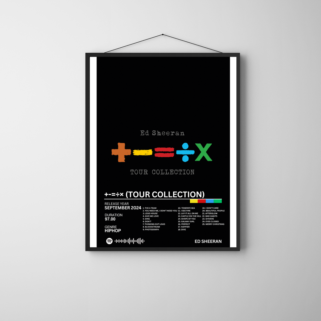 +-=÷× (Tour Collection) - Ed Sheeran 2 | PosterStudio Album Collection