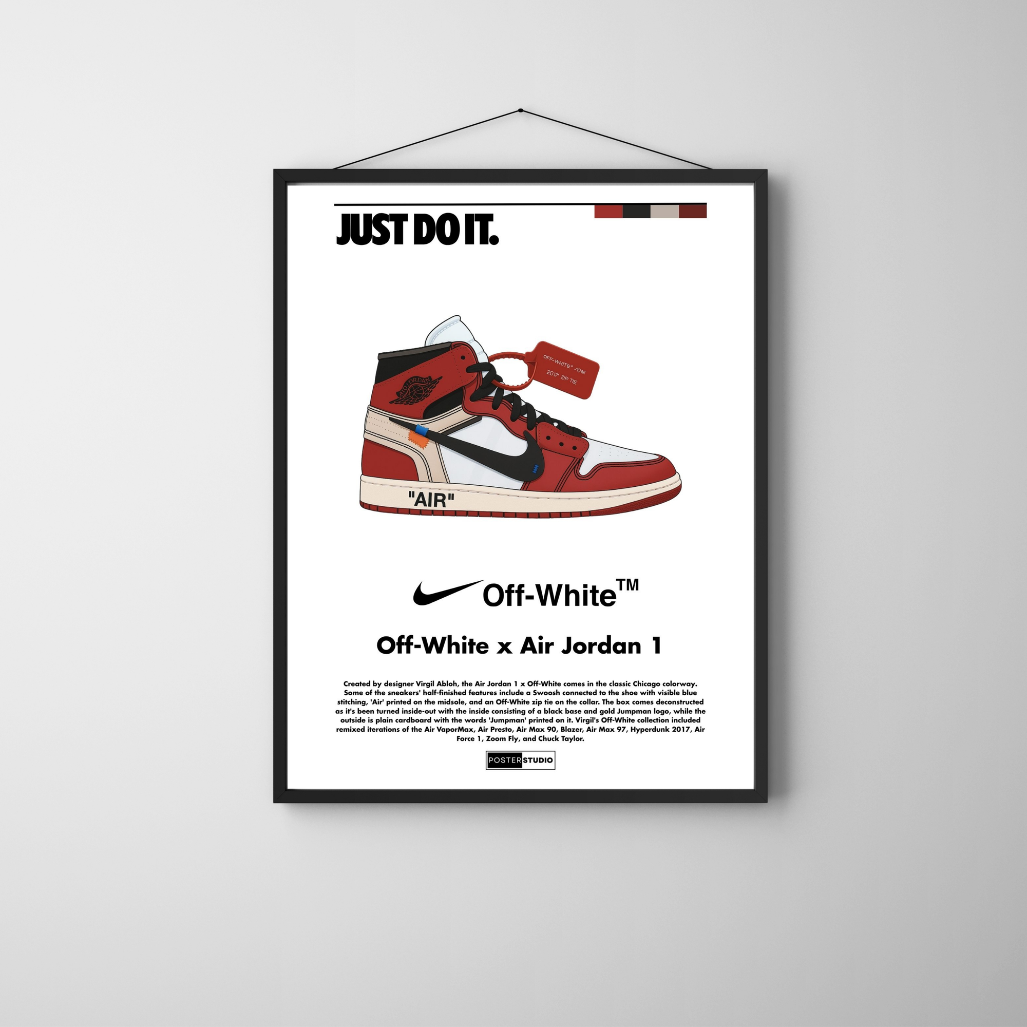 Nike x Off-White 'Air Jordan 1' | PosterStudio Sneaker Collection