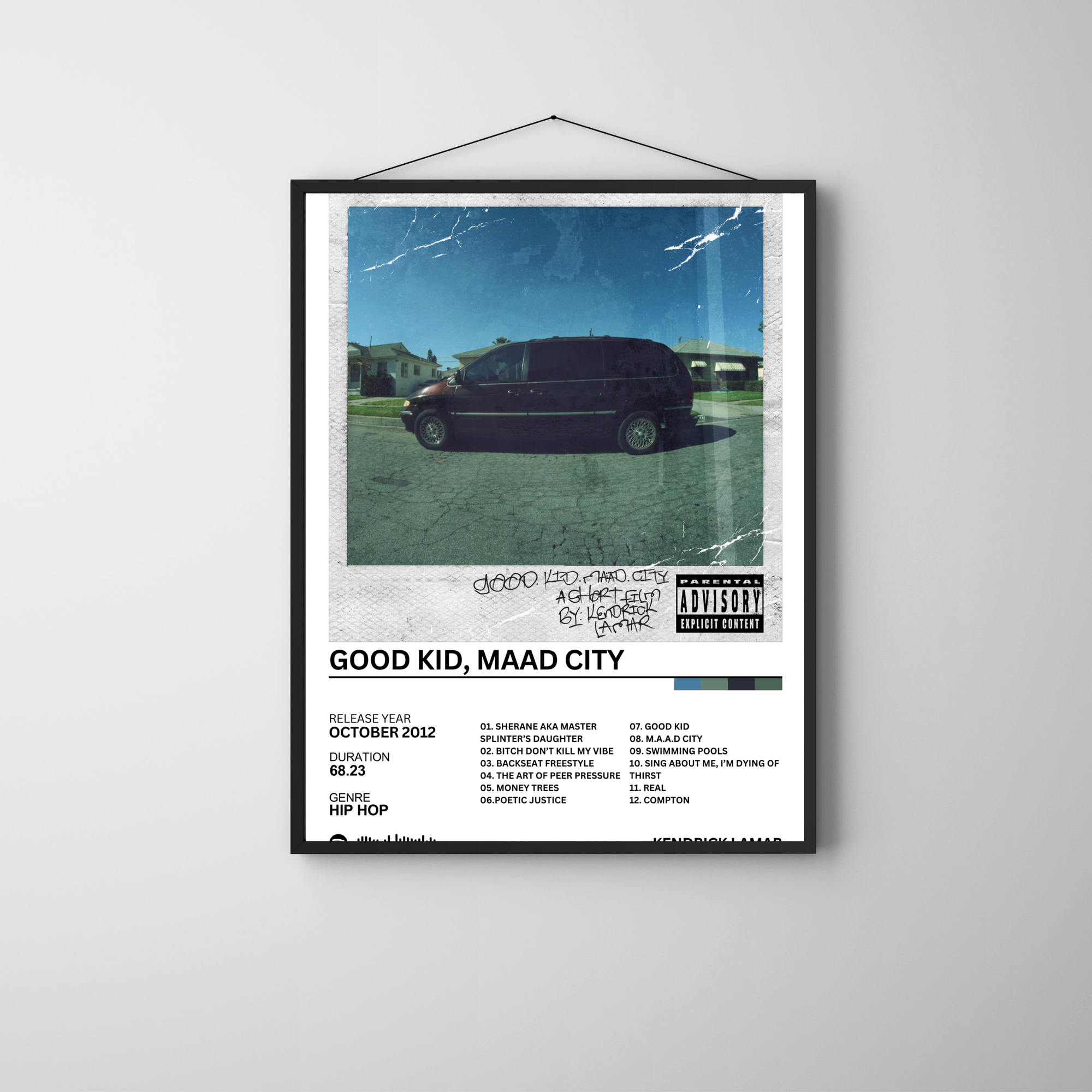 Good Kid, Maad City - Kendrick Lamar | PosterStudio Album Collection
